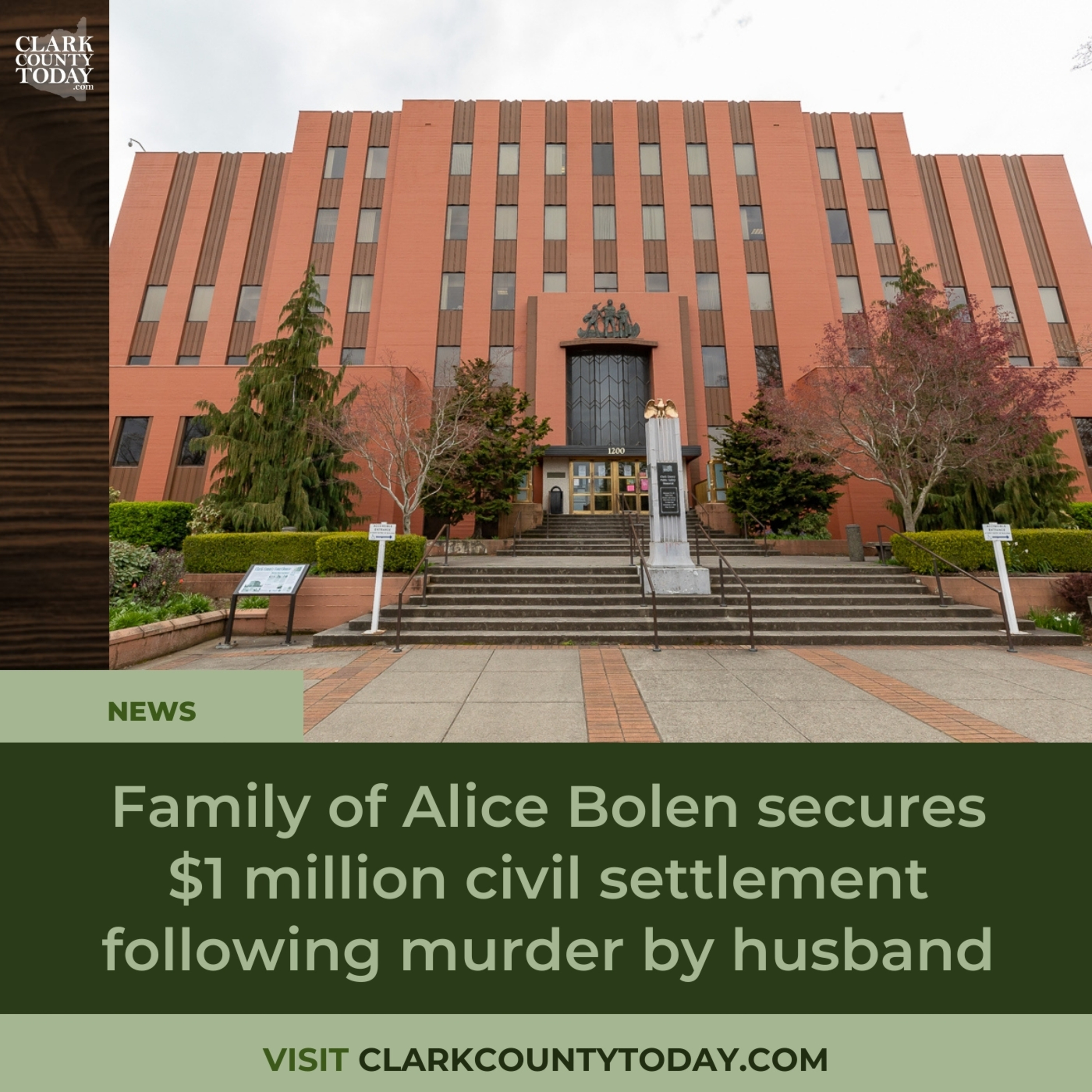 Family of Alice Bolen secures $1 million civil settlement following murder by husband