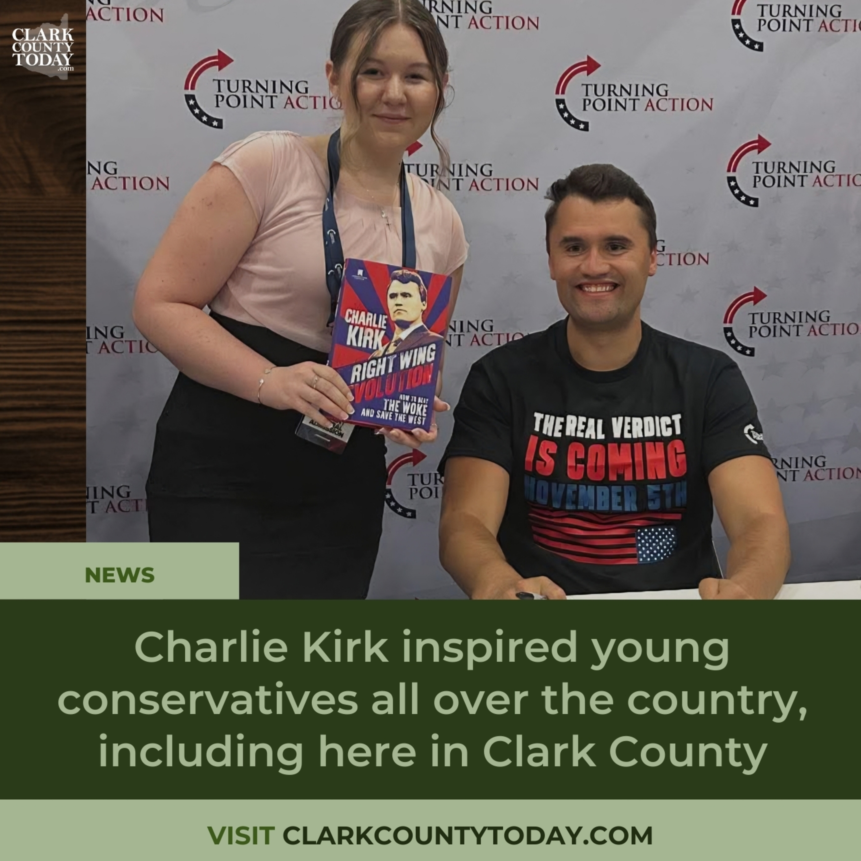 Charlie Kirk inspired young conservatives all over the country, including here in Clark County