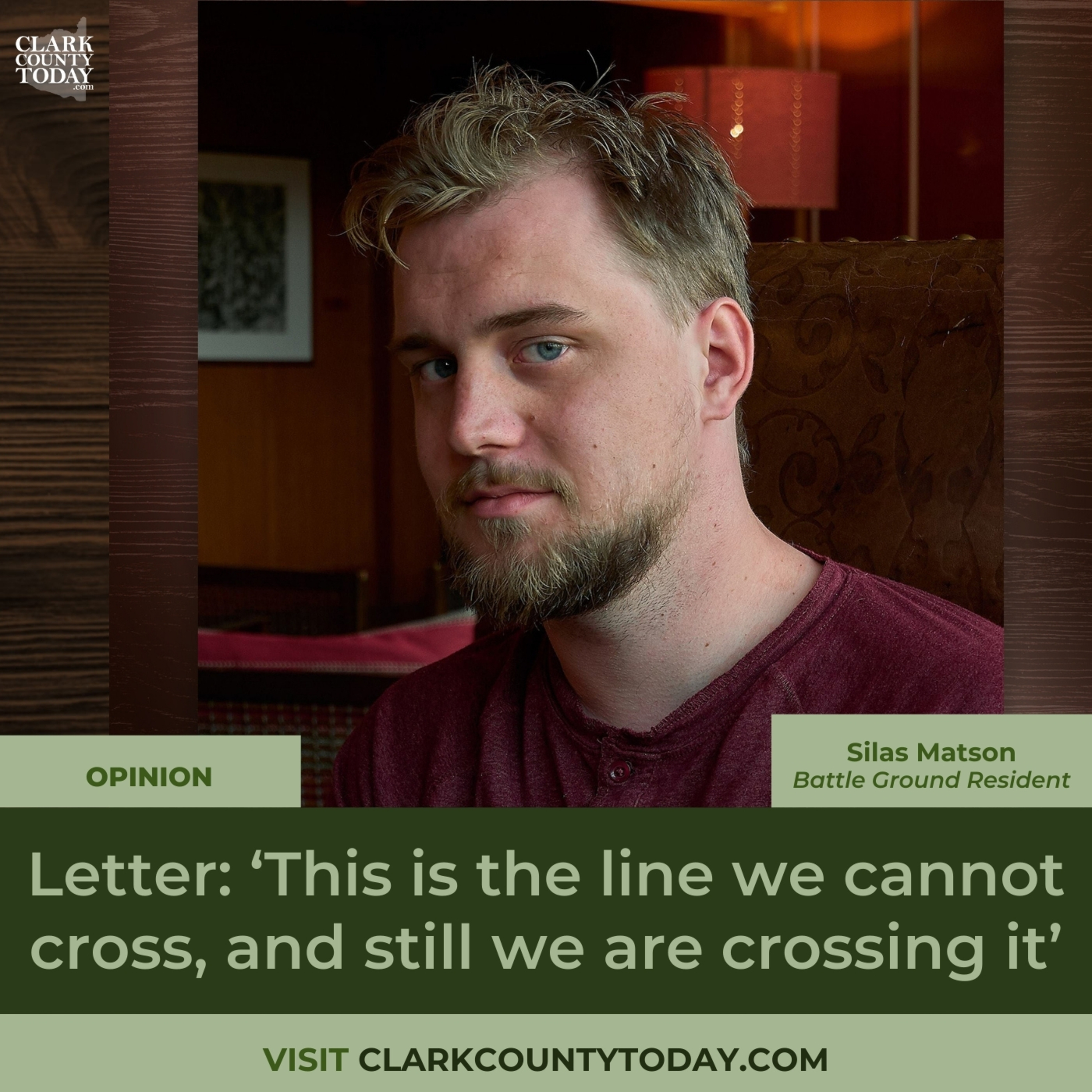 Letter: ‘This is the line we cannot cross, and still we are crossing it’