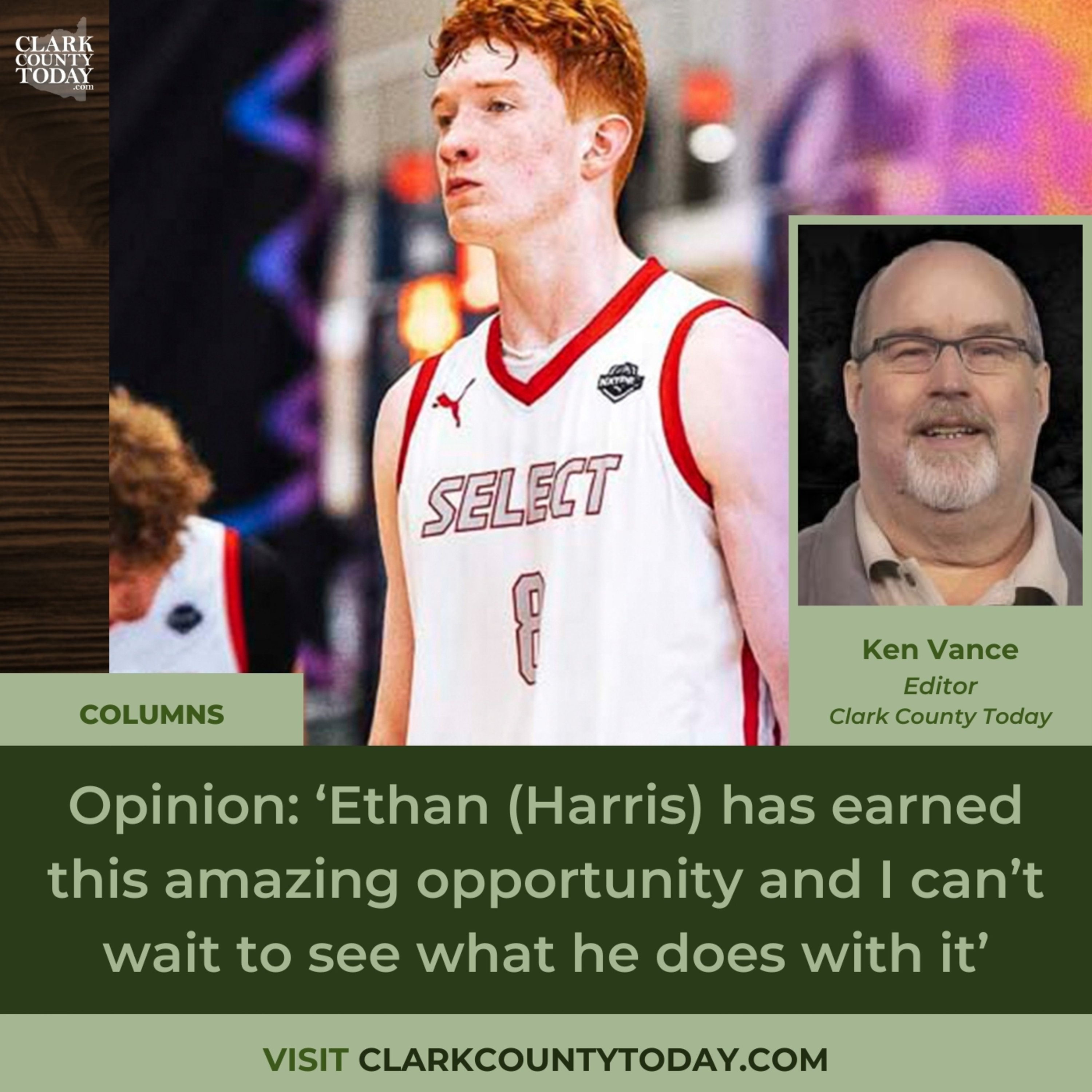 Opinion: ‘Ethan (Harris) has earned this amazing opportunity and I can’t wait to see what he does with it’