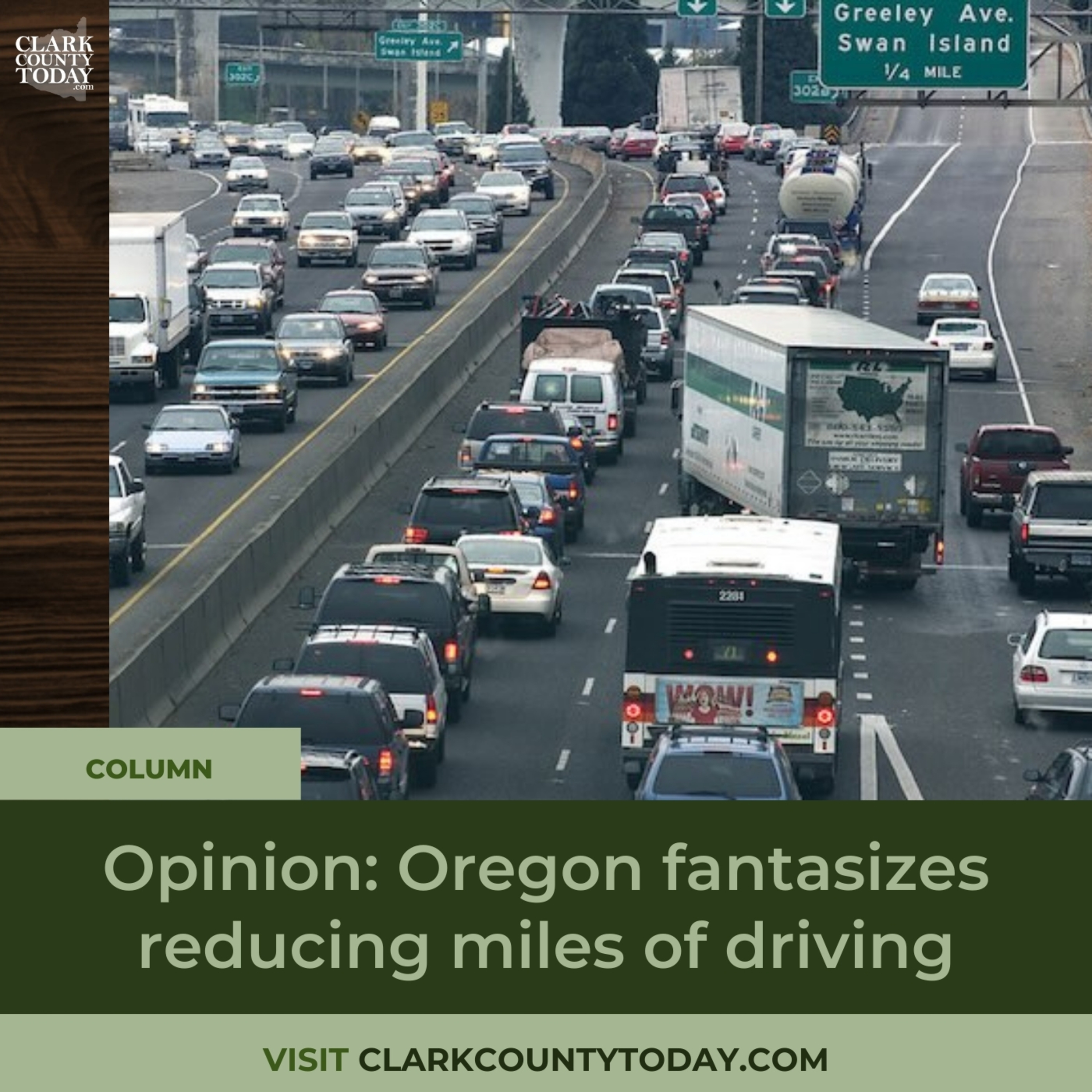 Opinion: Oregon fantasizes reducing miles of driving