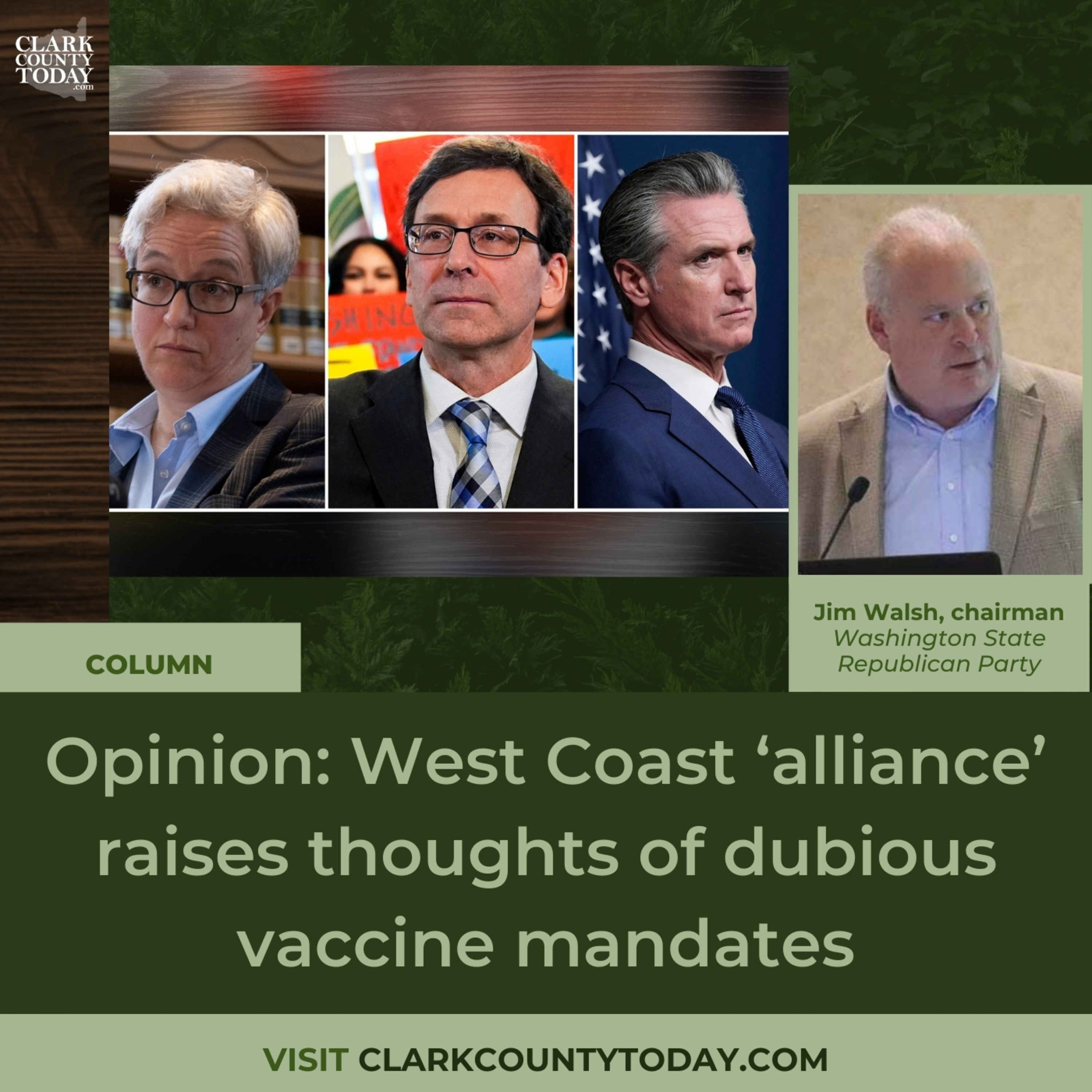 Opinion: West Coast ‘alliance’ raises thoughts of dubious vaccine mandates