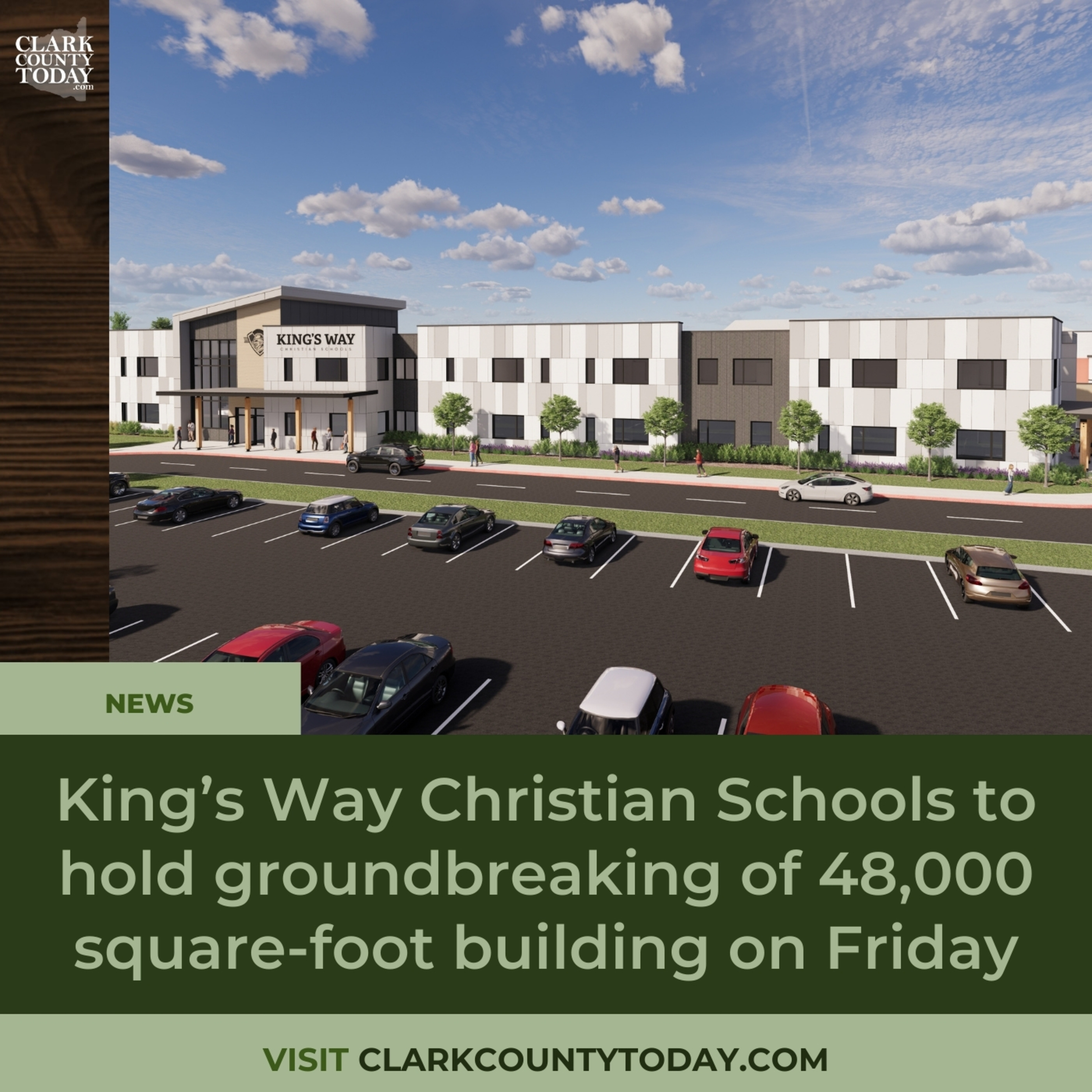 King’s Way Christian Schools to hold groundbreaking of 48,000 square-foot building on Friday