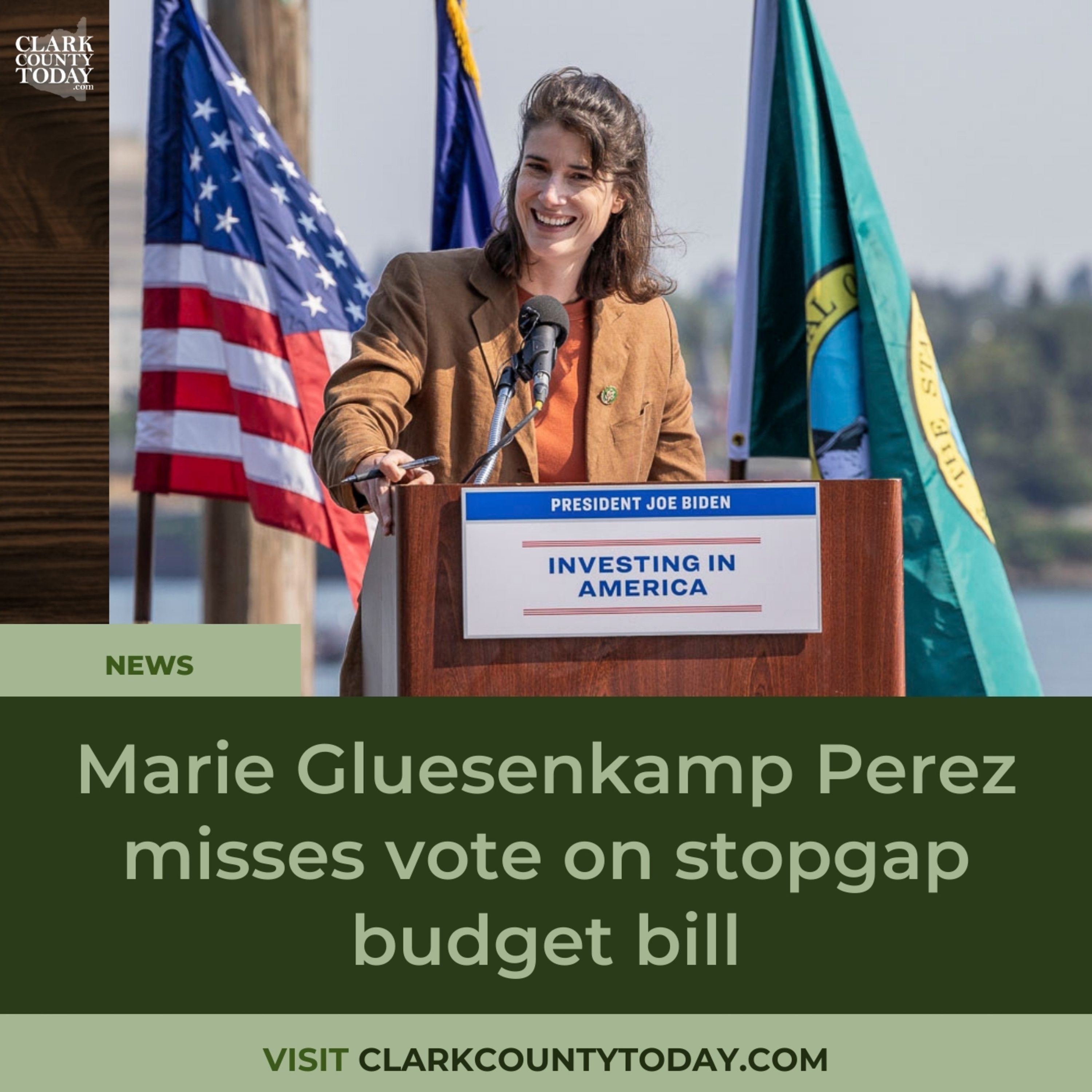 Marie Gluesenkamp Perez misses vote on stopgap budget bill