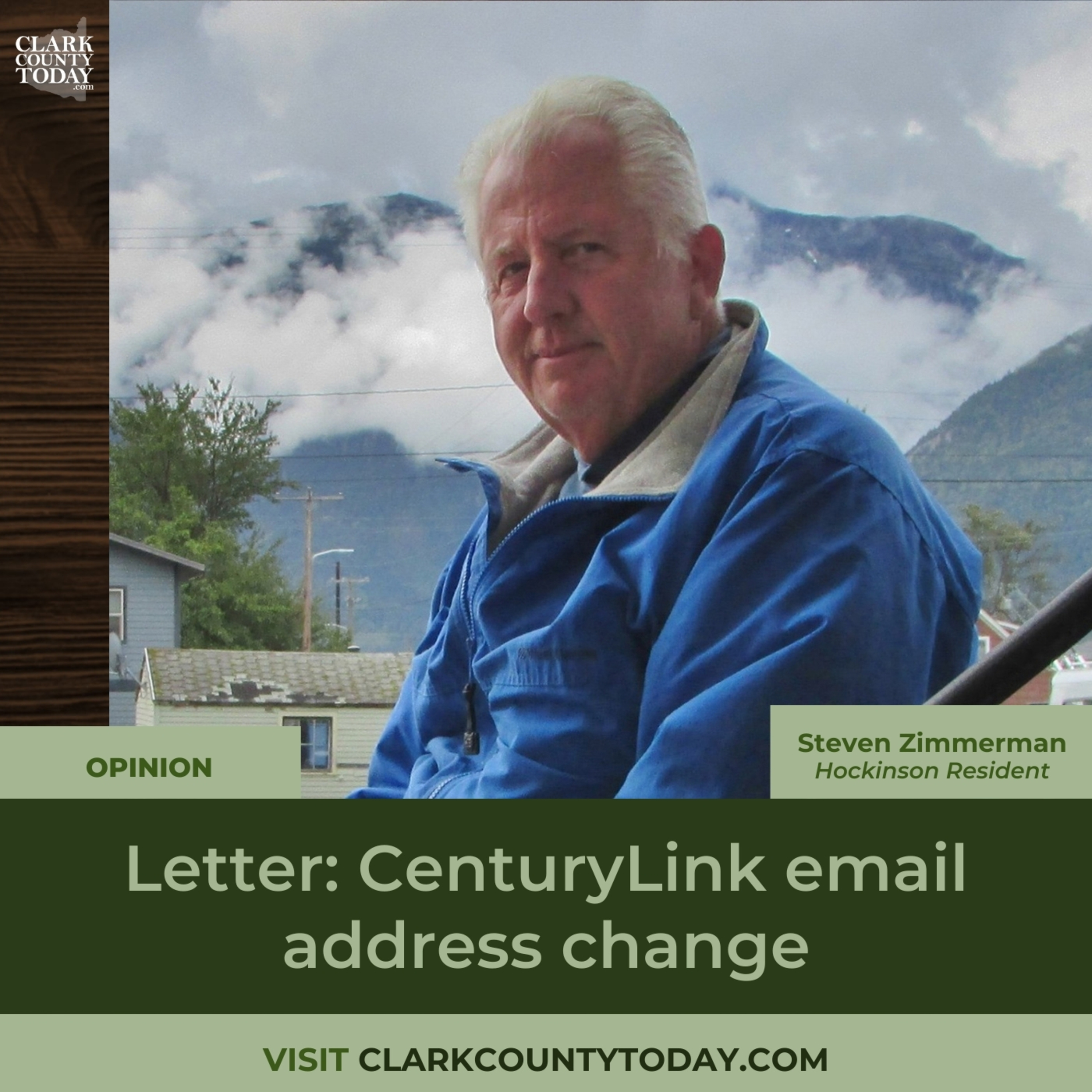 Letter: CenturyLink email address change