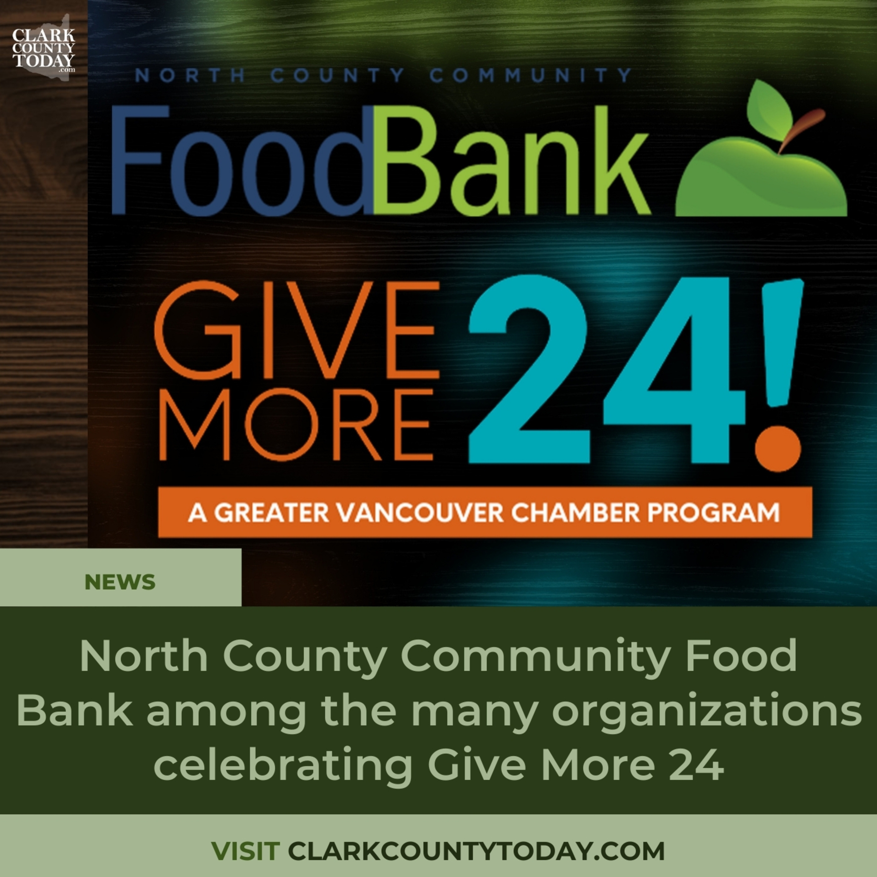 North County Community Food Bank among the many organizations celebrating Give More 24