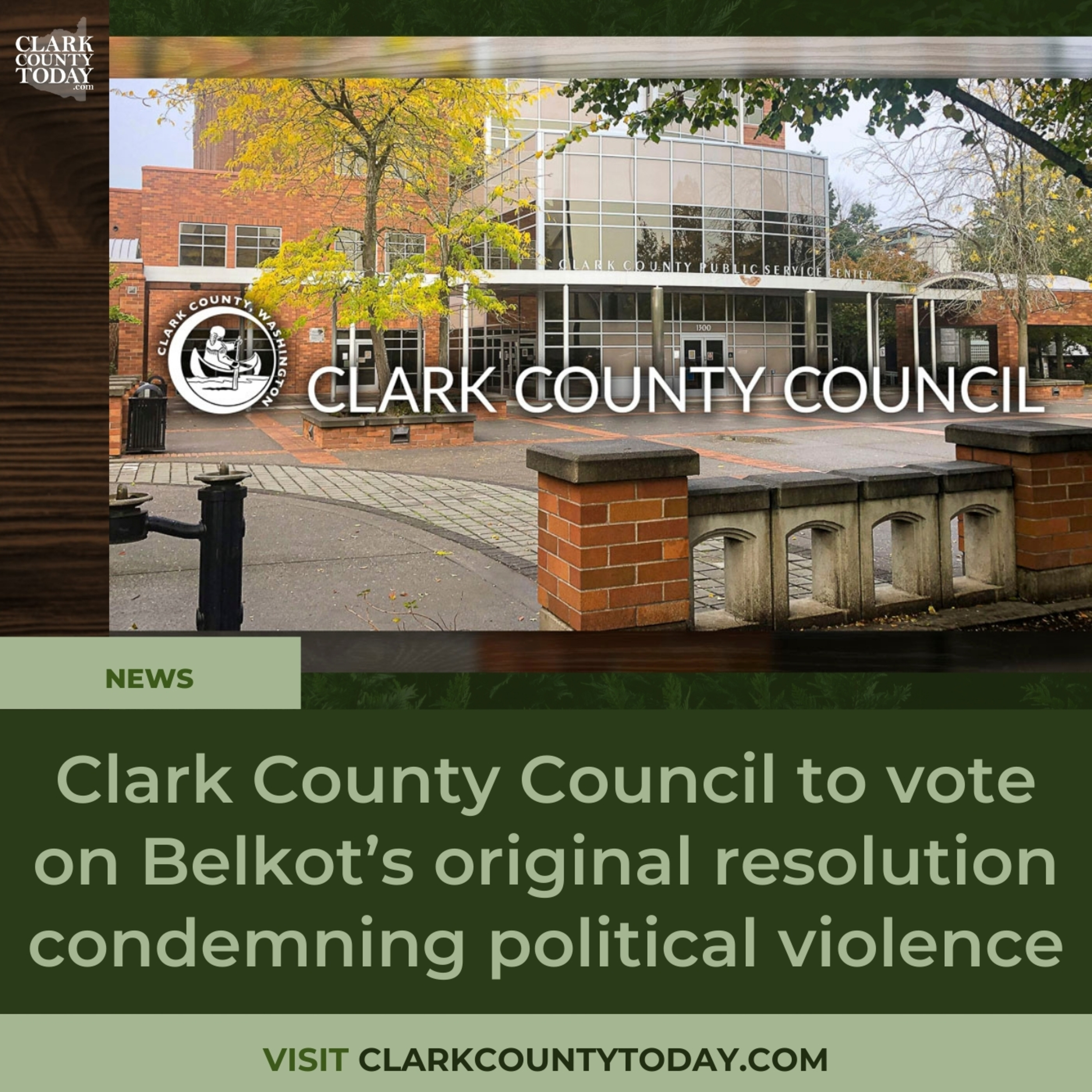 Clark County Council to vote on Belkot’s original resolution condemning political violence