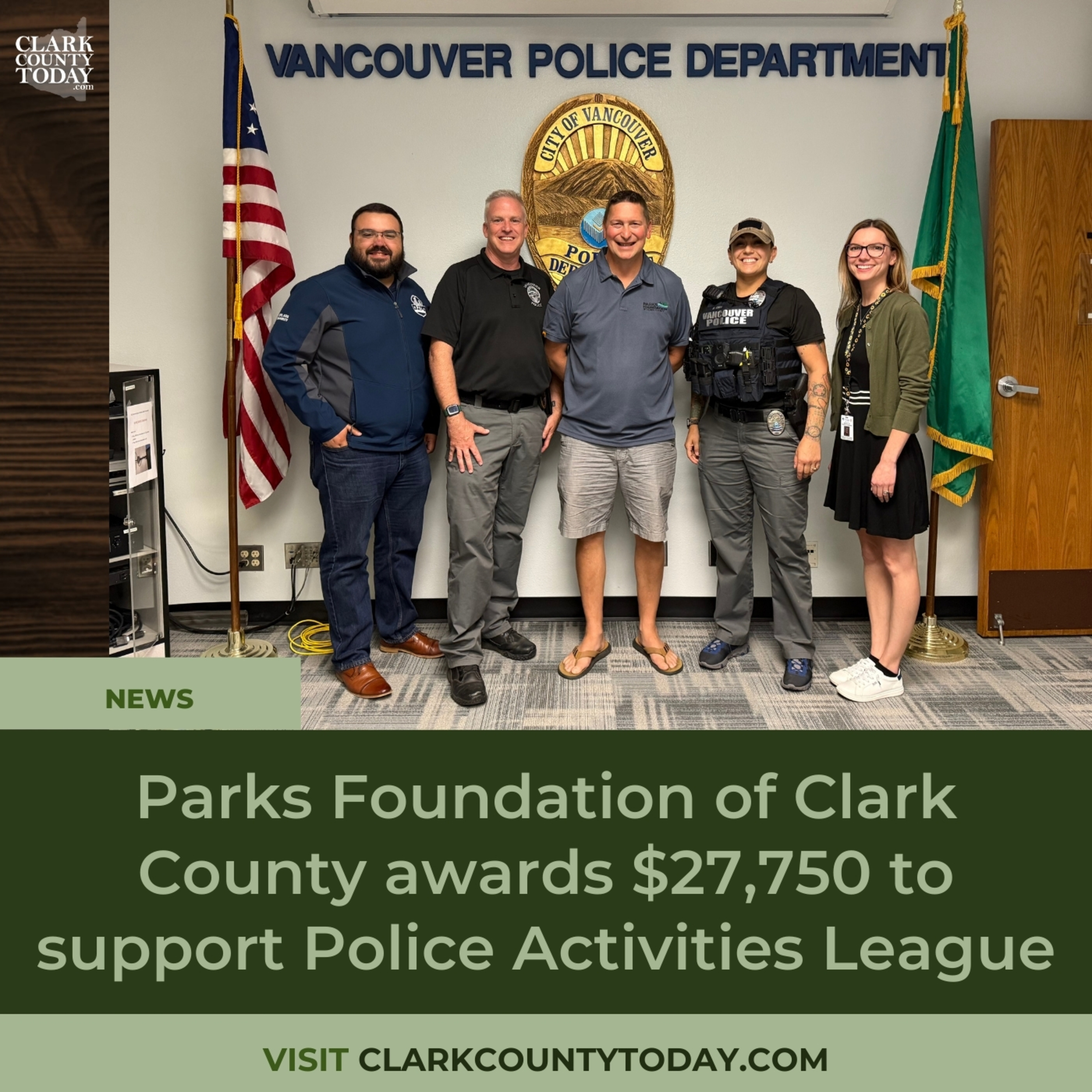 Parks Foundation of Clark County awards $27,750 to support Police Activities League