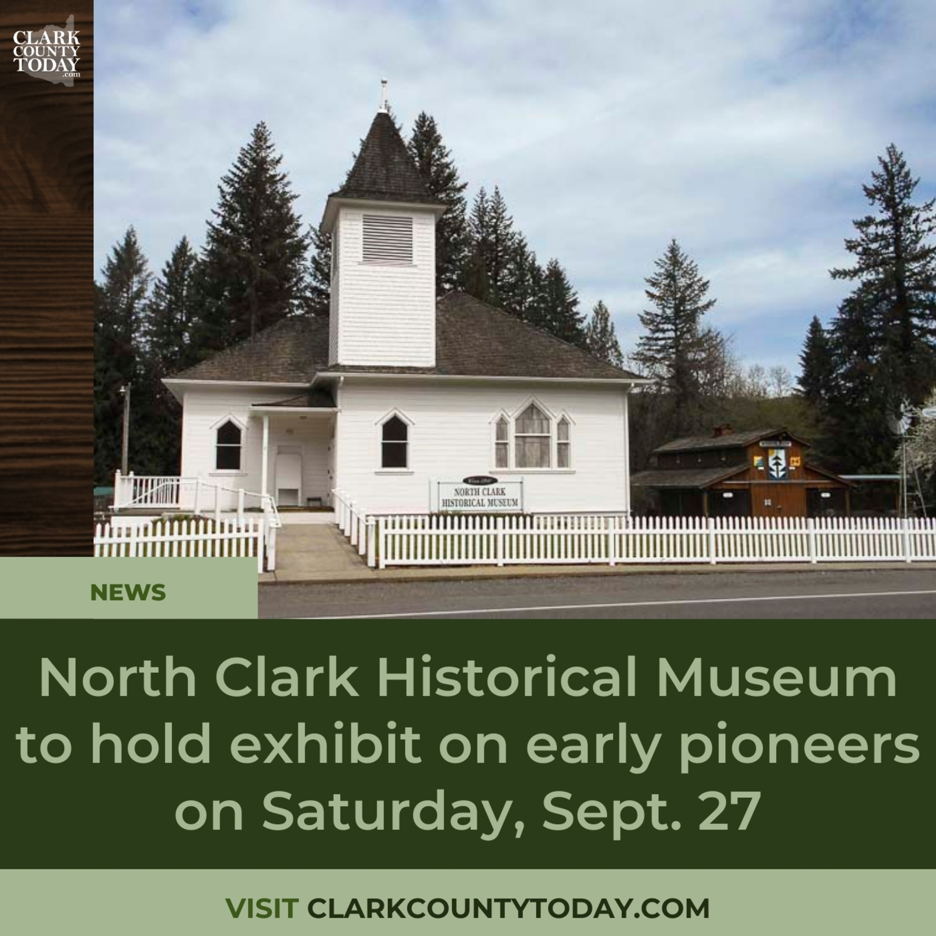 North Clark Historical Museum to hold exhibit on early pioneers on Saturday, Sept. 27
