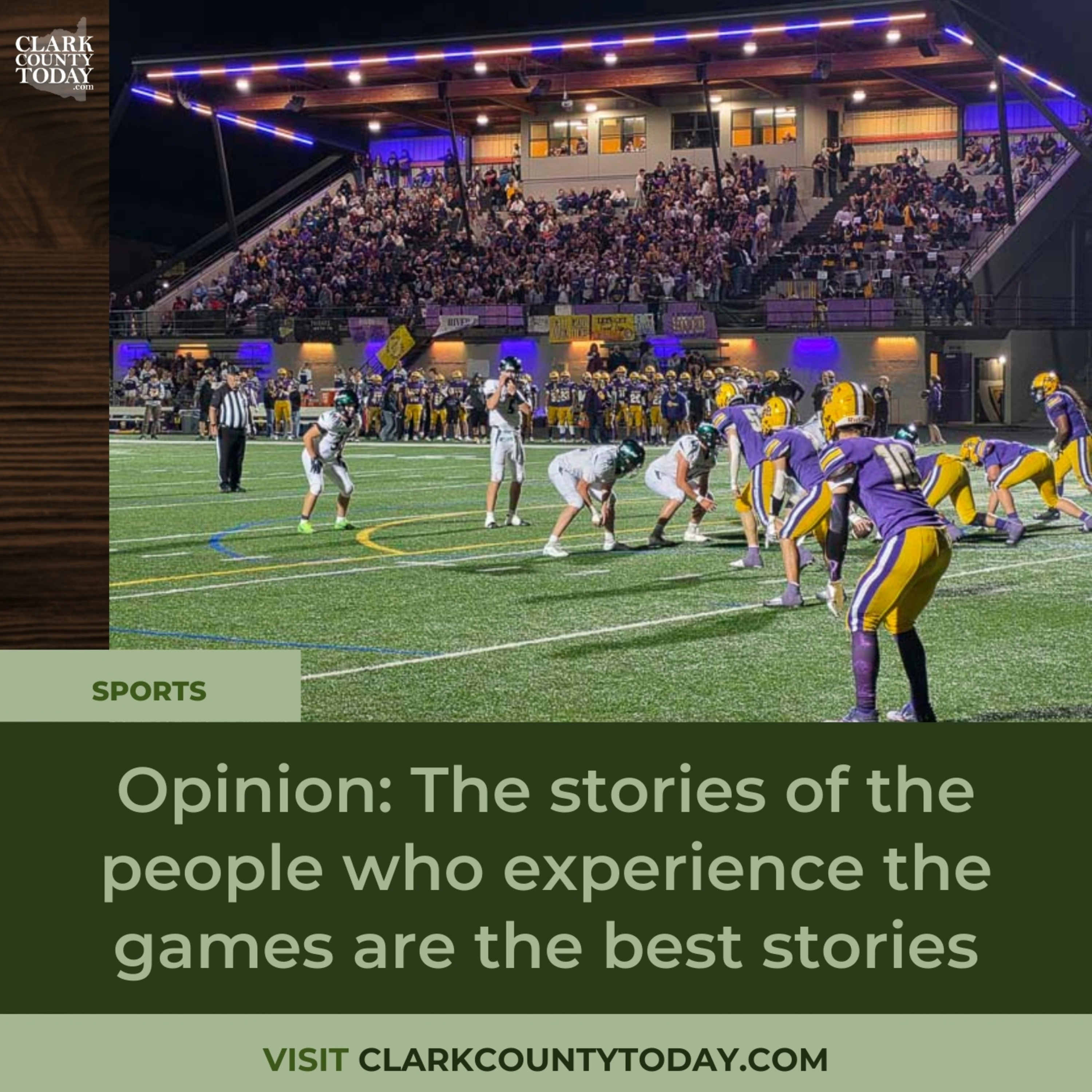 Opinion: The stories of the people who experience the games are the best stories