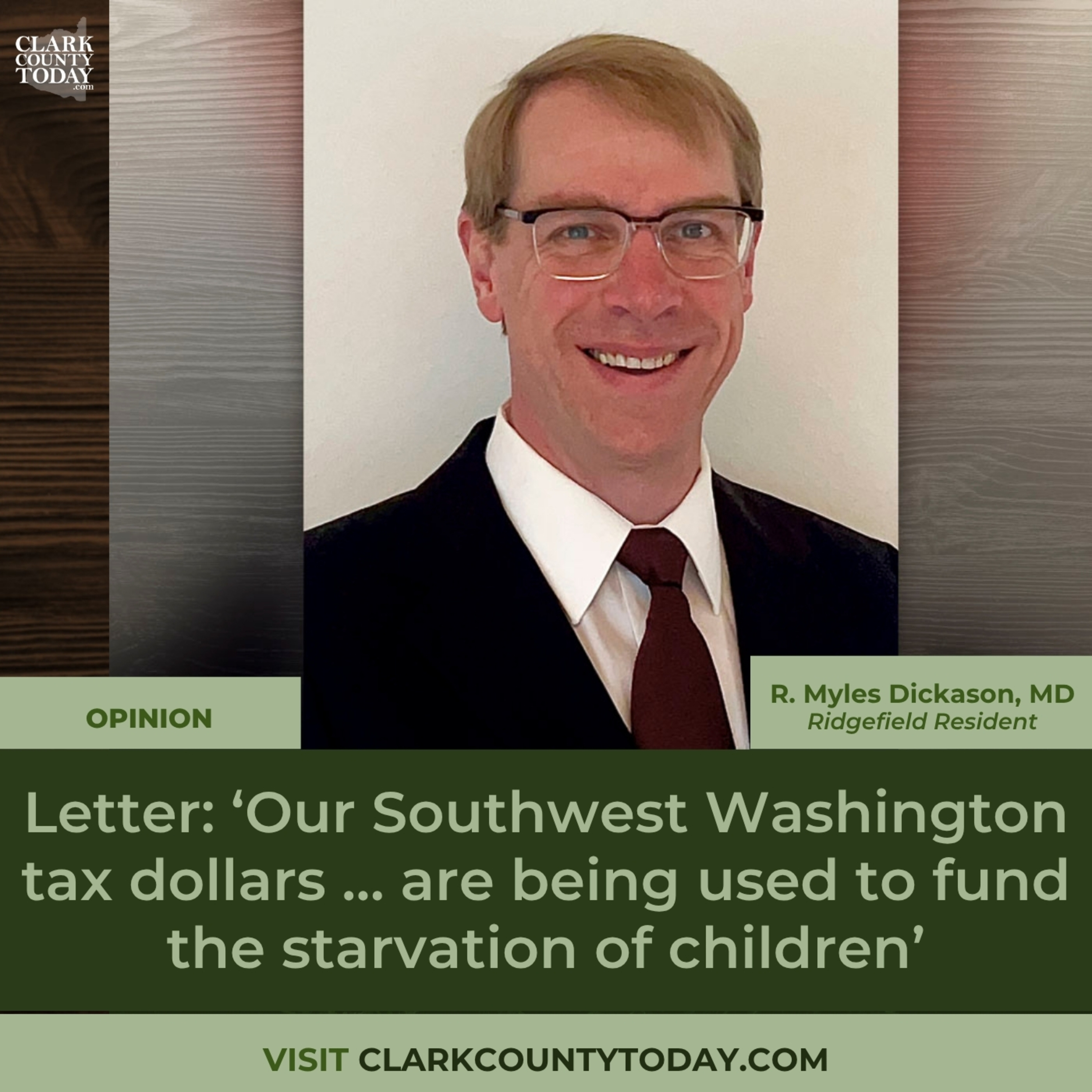 Letter: ‘Our Southwest Washington tax dollars … are being used to fund the starvation of children’