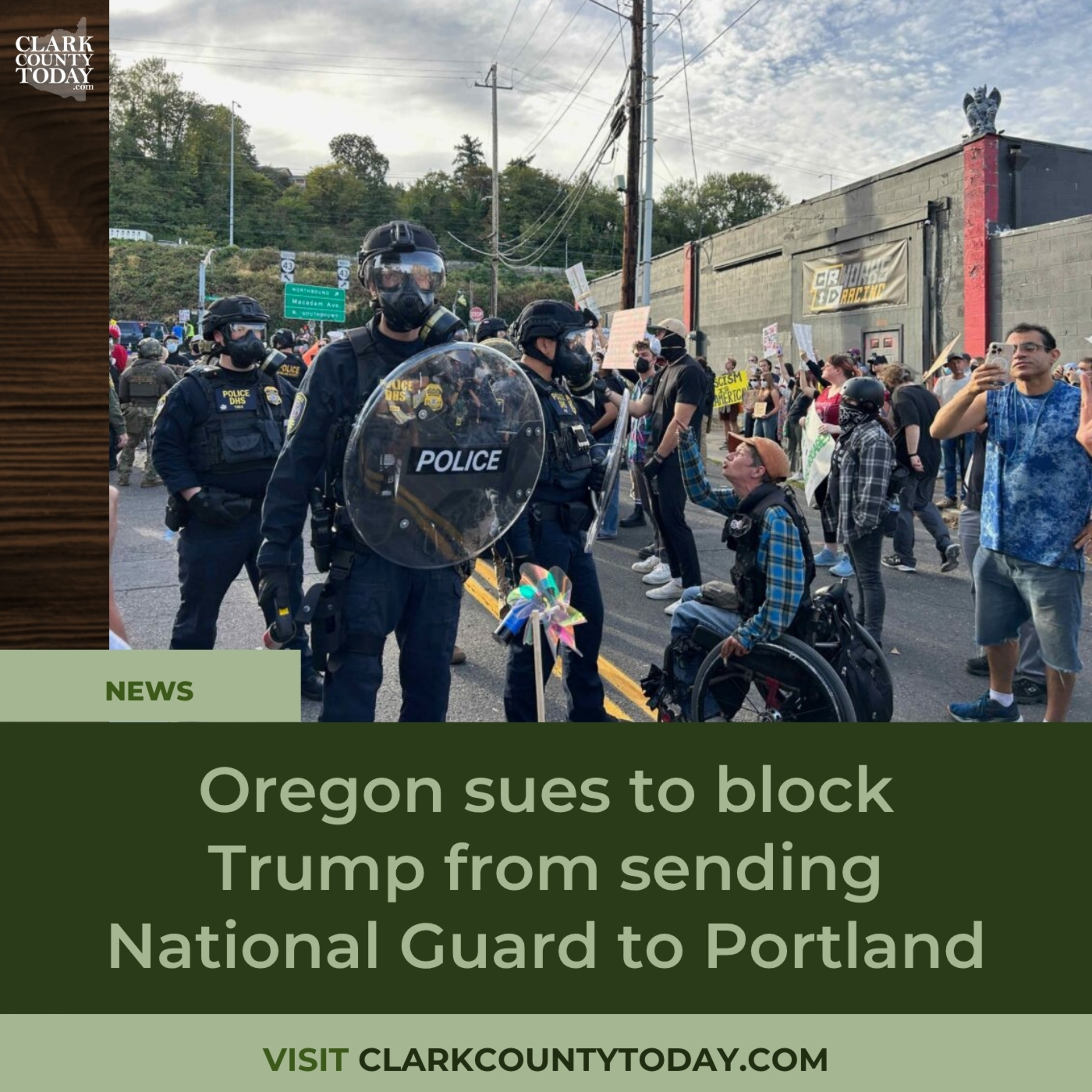 Oregon sues to block Trump from sending National Guard to Portland