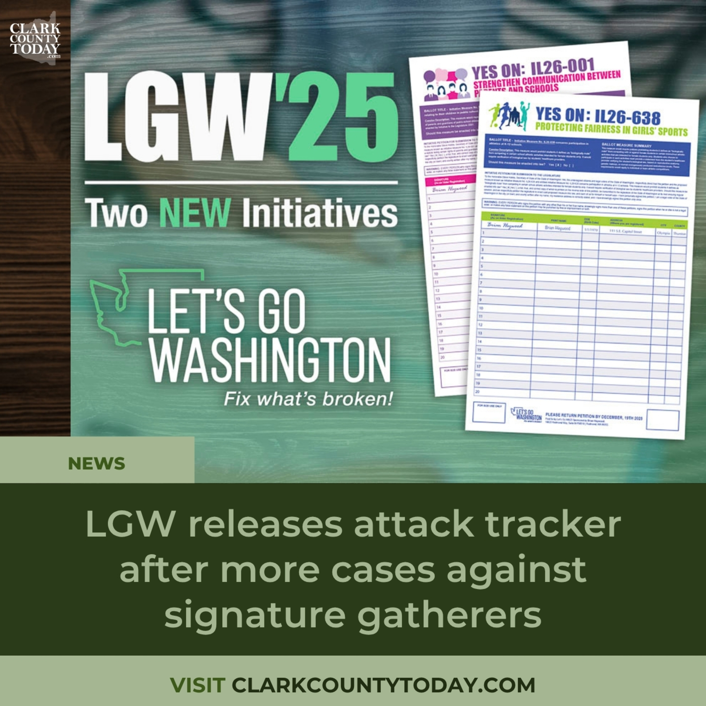 LGW releases attack tracker after more cases against signature gatherers