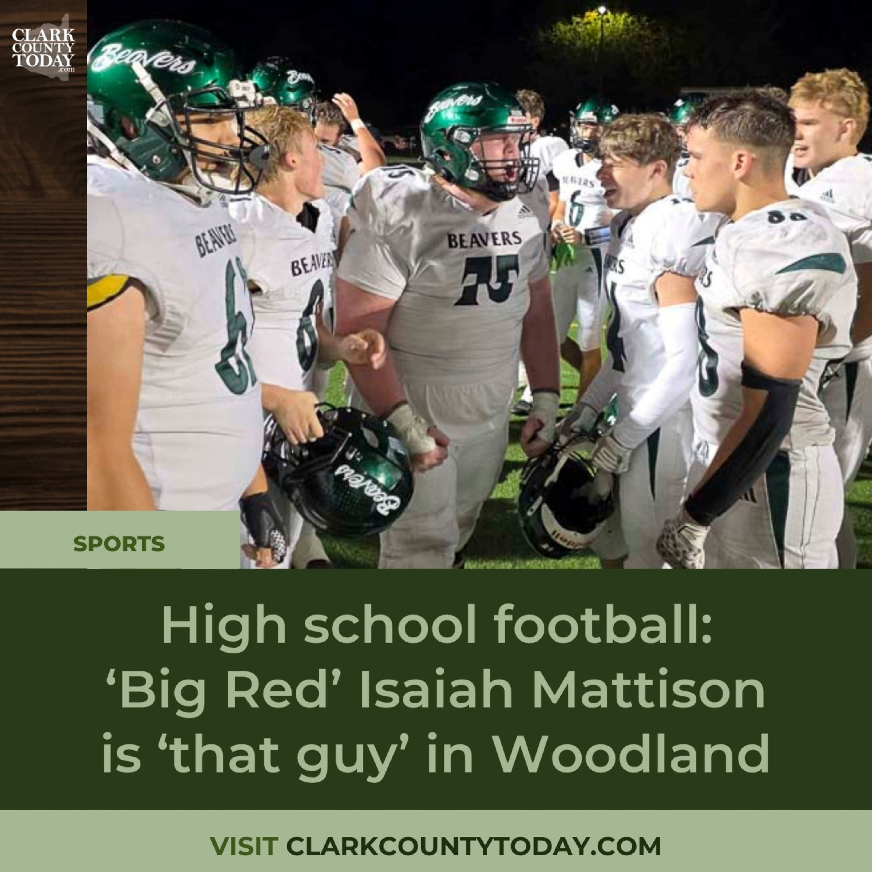 High school football: ‘Big Red’ Isaiah Mattison is ‘that guy’ in Woodland