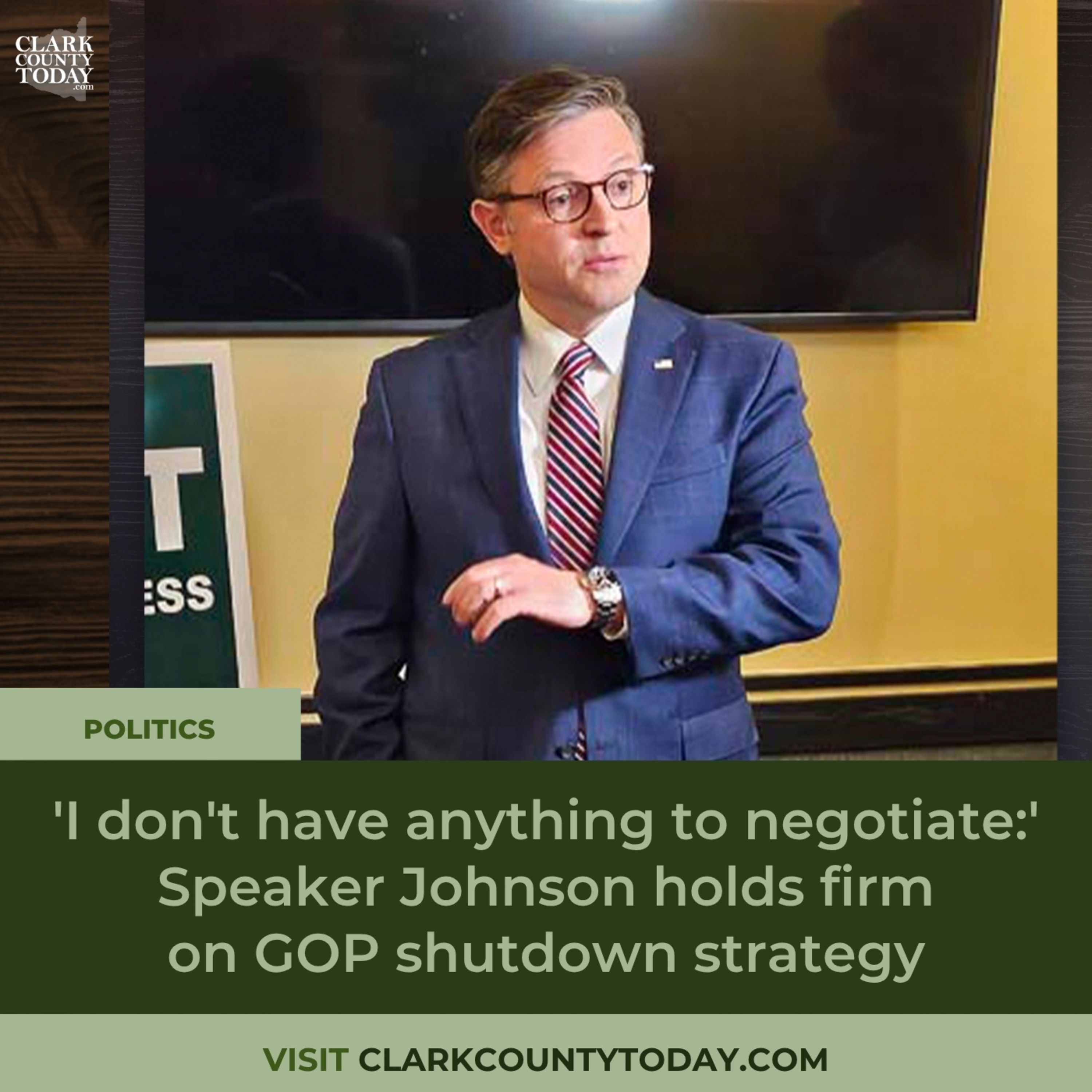 'I don't have anything to negotiate:' Speaker Johnson holds firm on GOP shutdown strategy