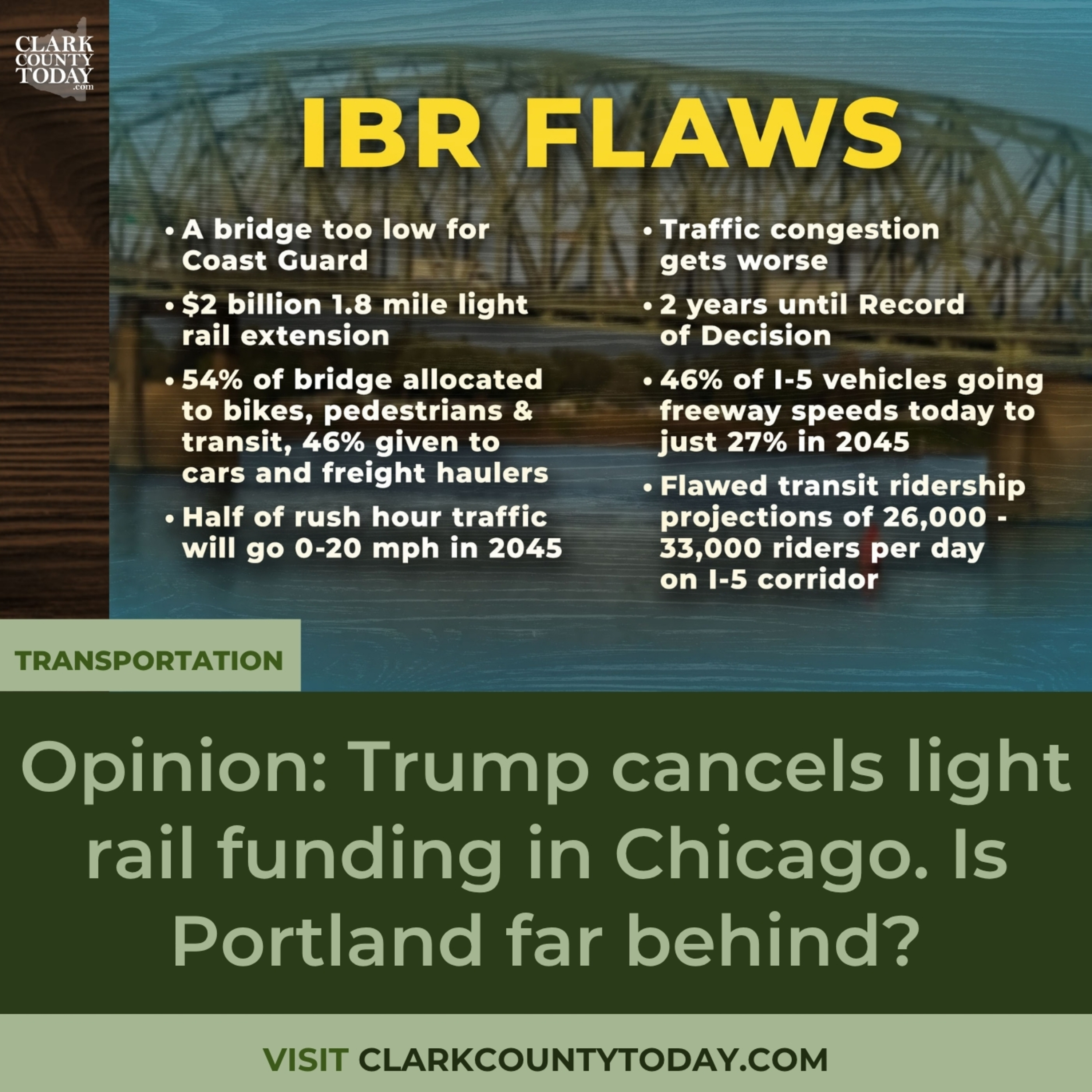 Opinion: Trump cancels light rail funding in Chicago. Is Portland far behind?