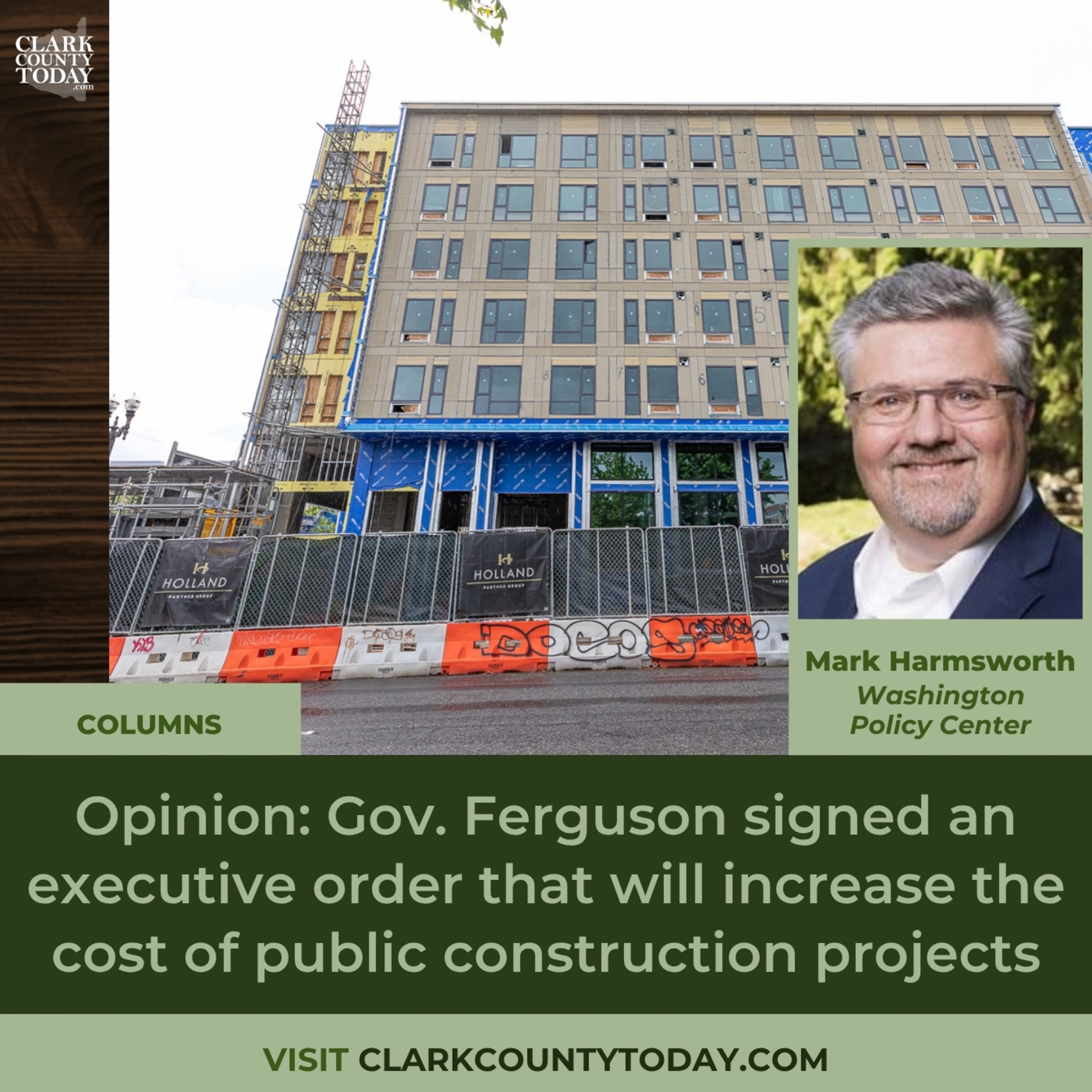 Opinion: Gov. Ferguson signed an executive order that will increase the cost of public construction projects