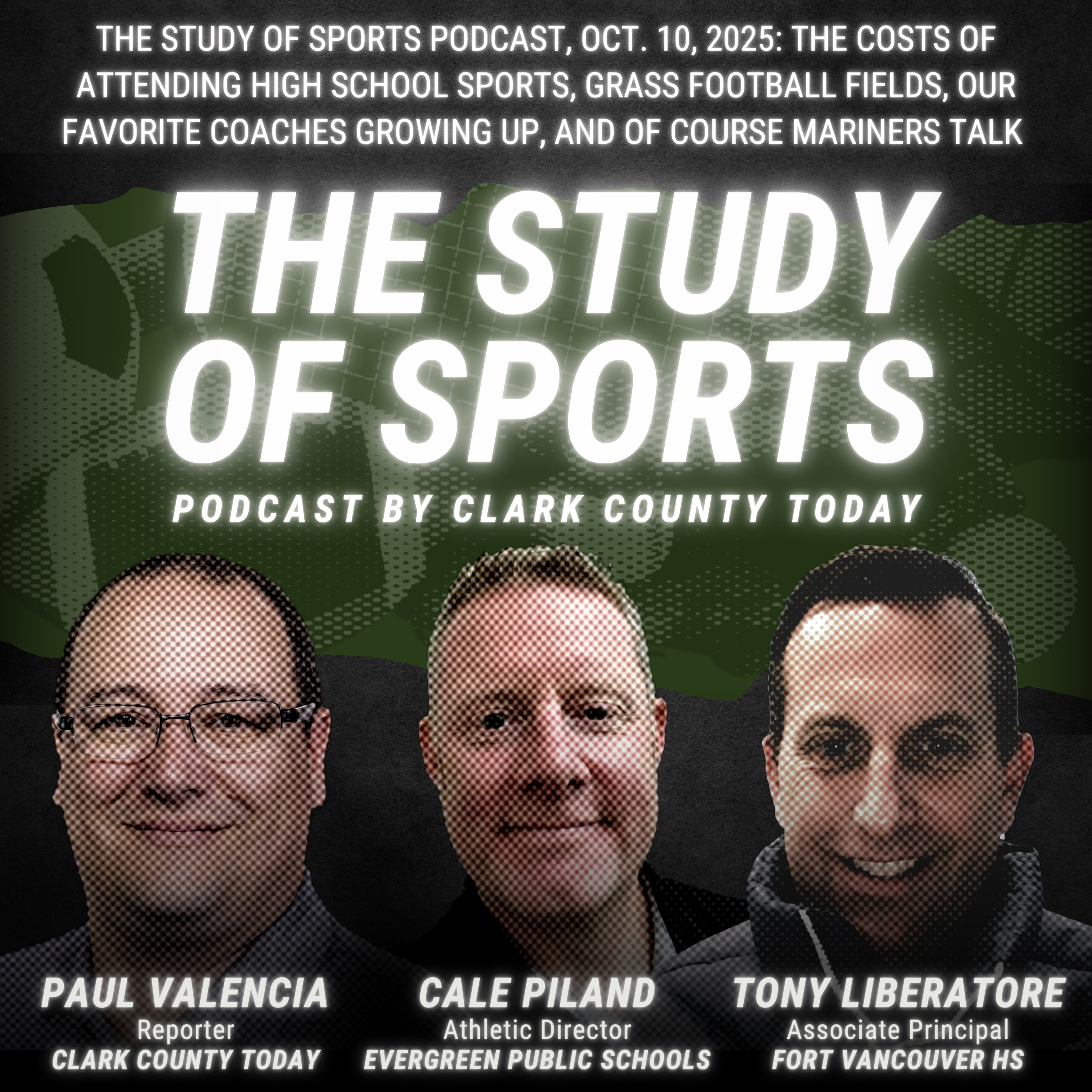 The Study of Sports Podcast, Oct. 10, 2025: The costs of attending high school sports, grass football fields, our favorite coaches growing up, and of course Mariners talk