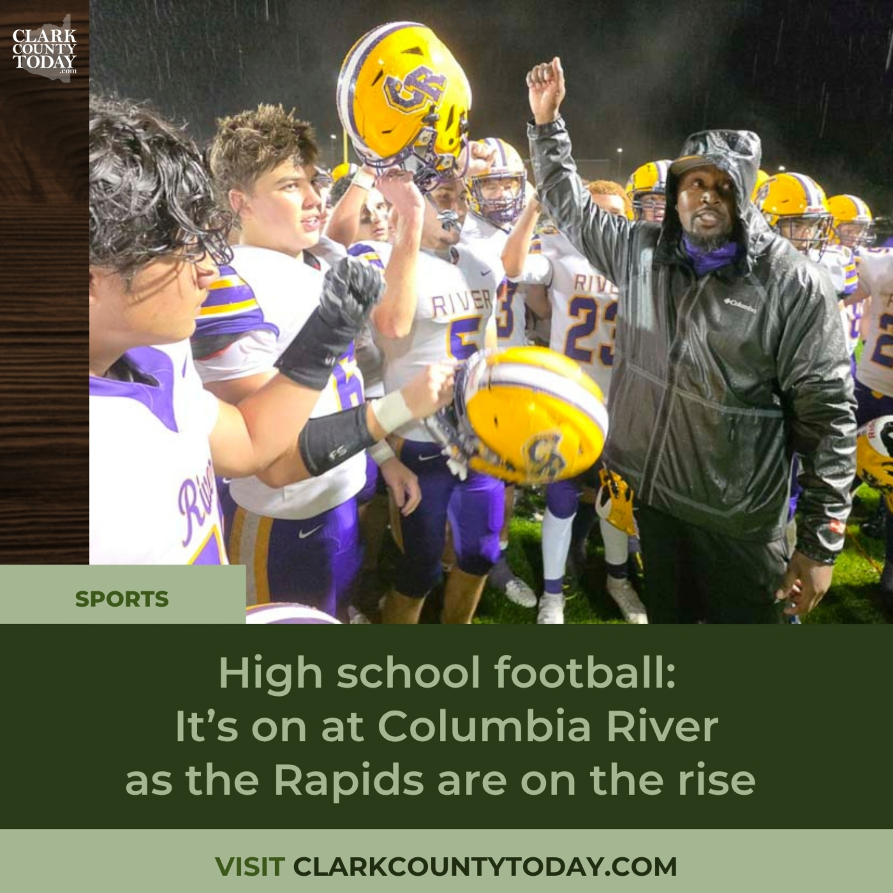 High school football: It’s on at Columbia River as the Rapids are on the rise