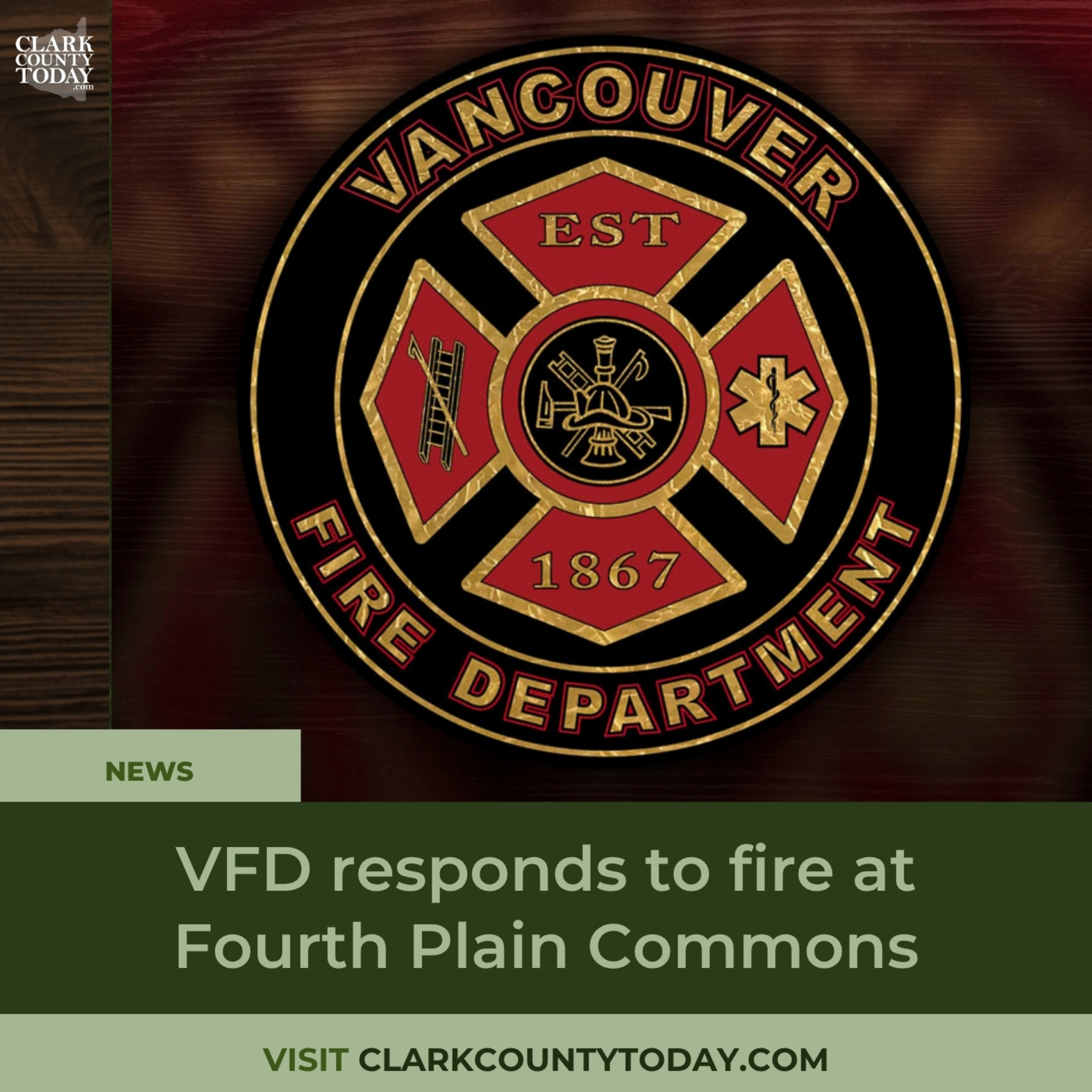 VFD responds to fire at Fourth Plain Commons