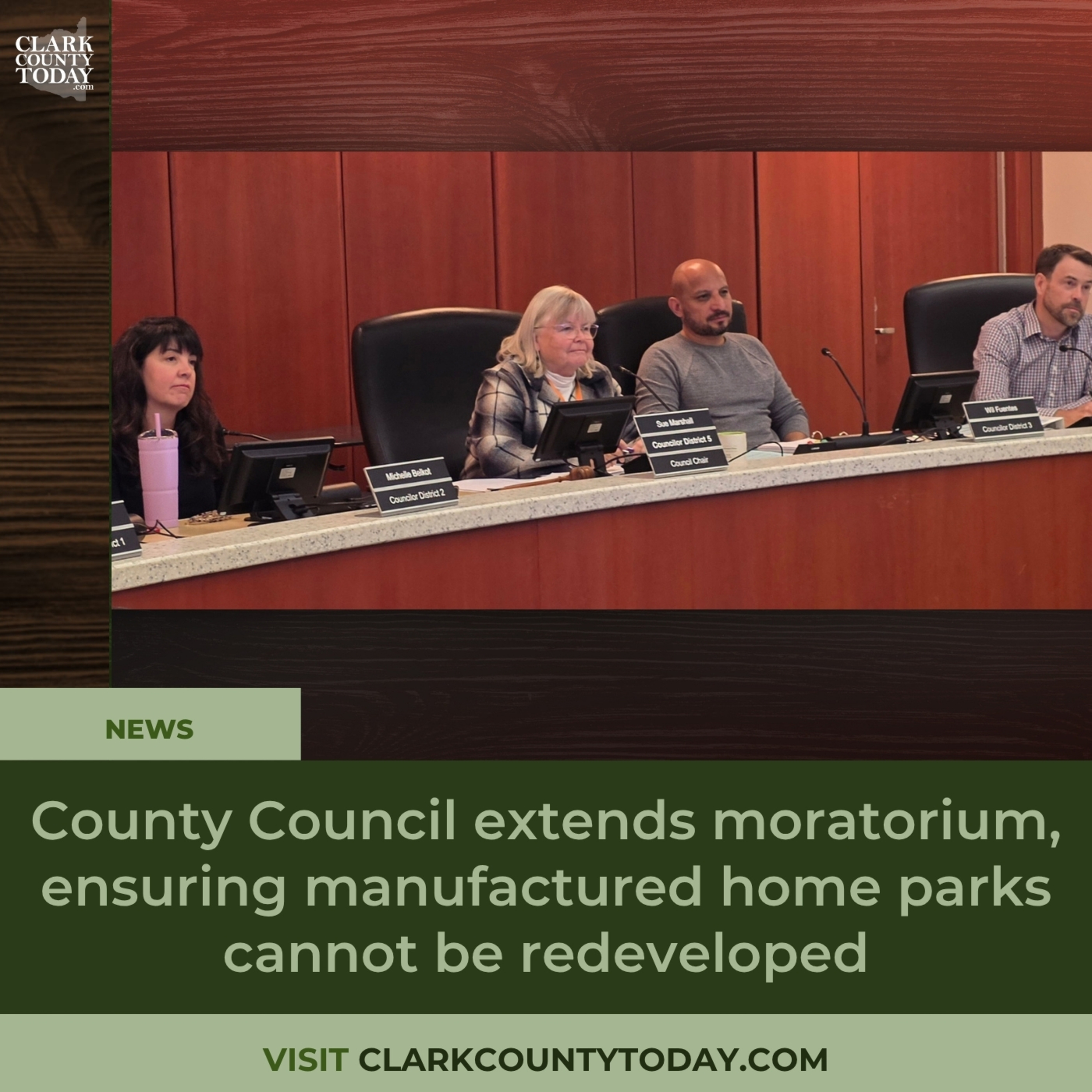County Council extends moratorium, ensuring manufactured home parks cannot be redeveloped