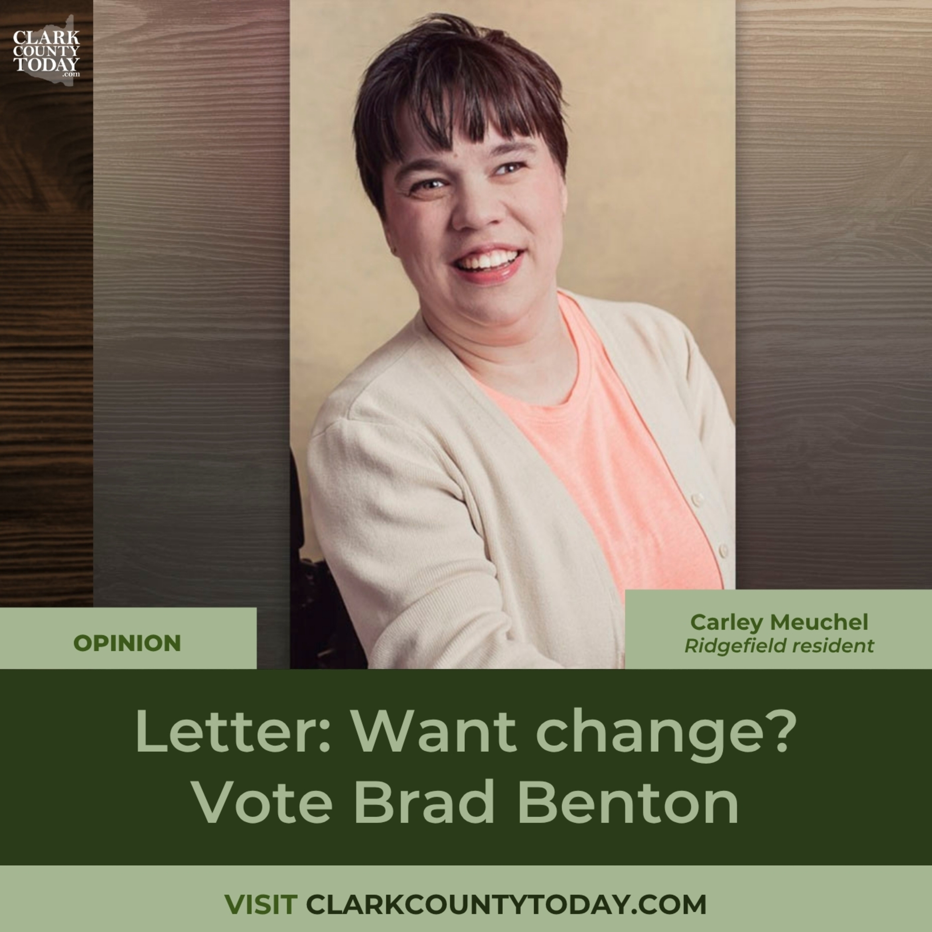 Letter: Want change? Vote Brad Benton
