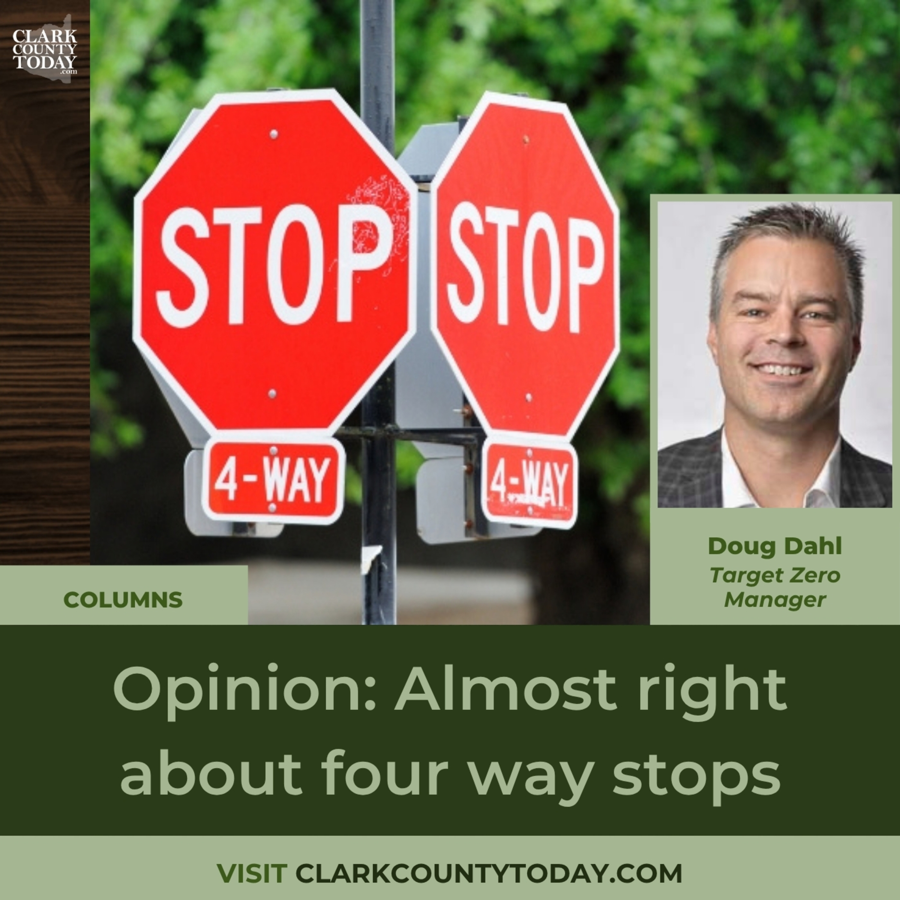 Opinion: Almost right about four way stops