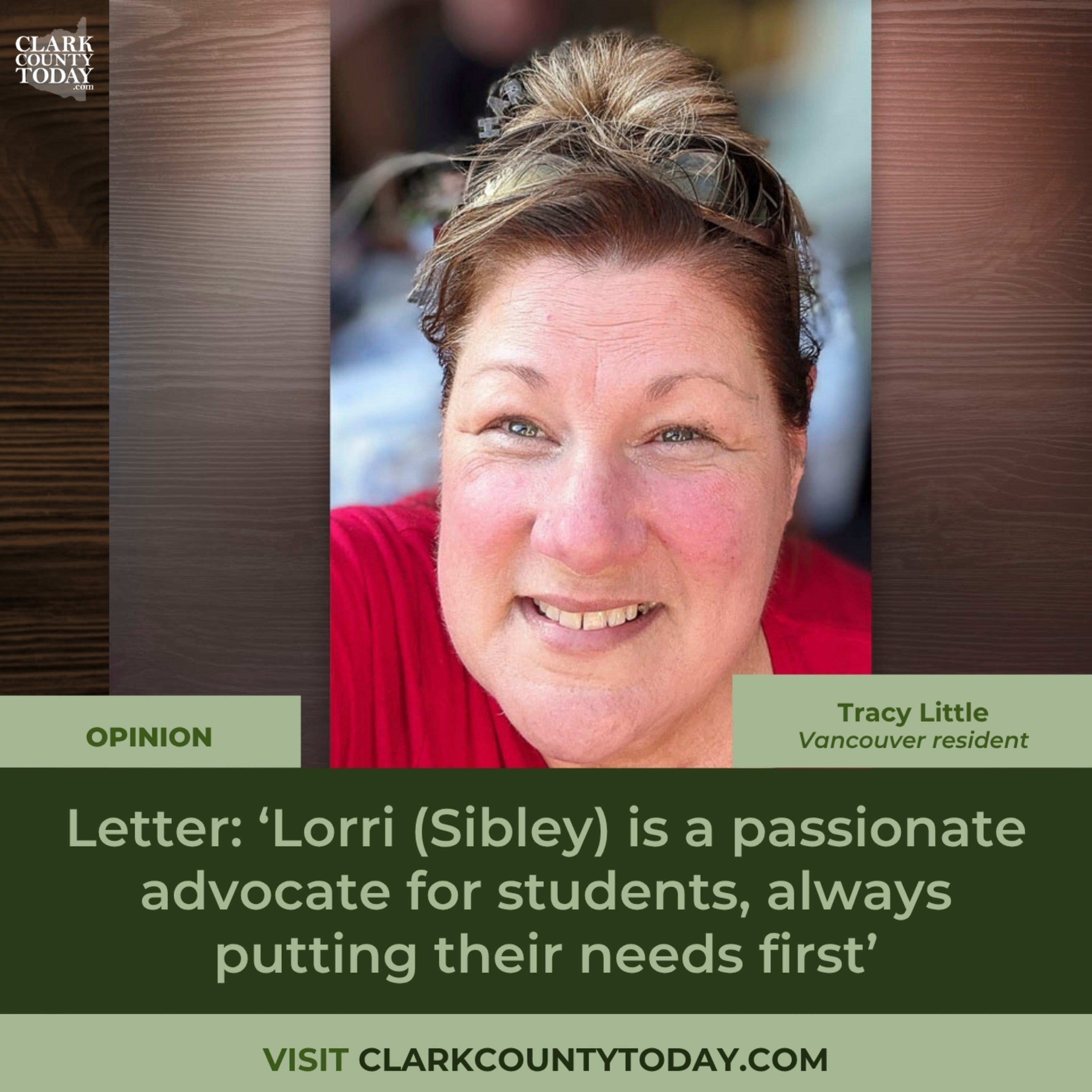 Letter: ‘Lorri (Sibley) is a passionate advocate for students, always putting their needs first’