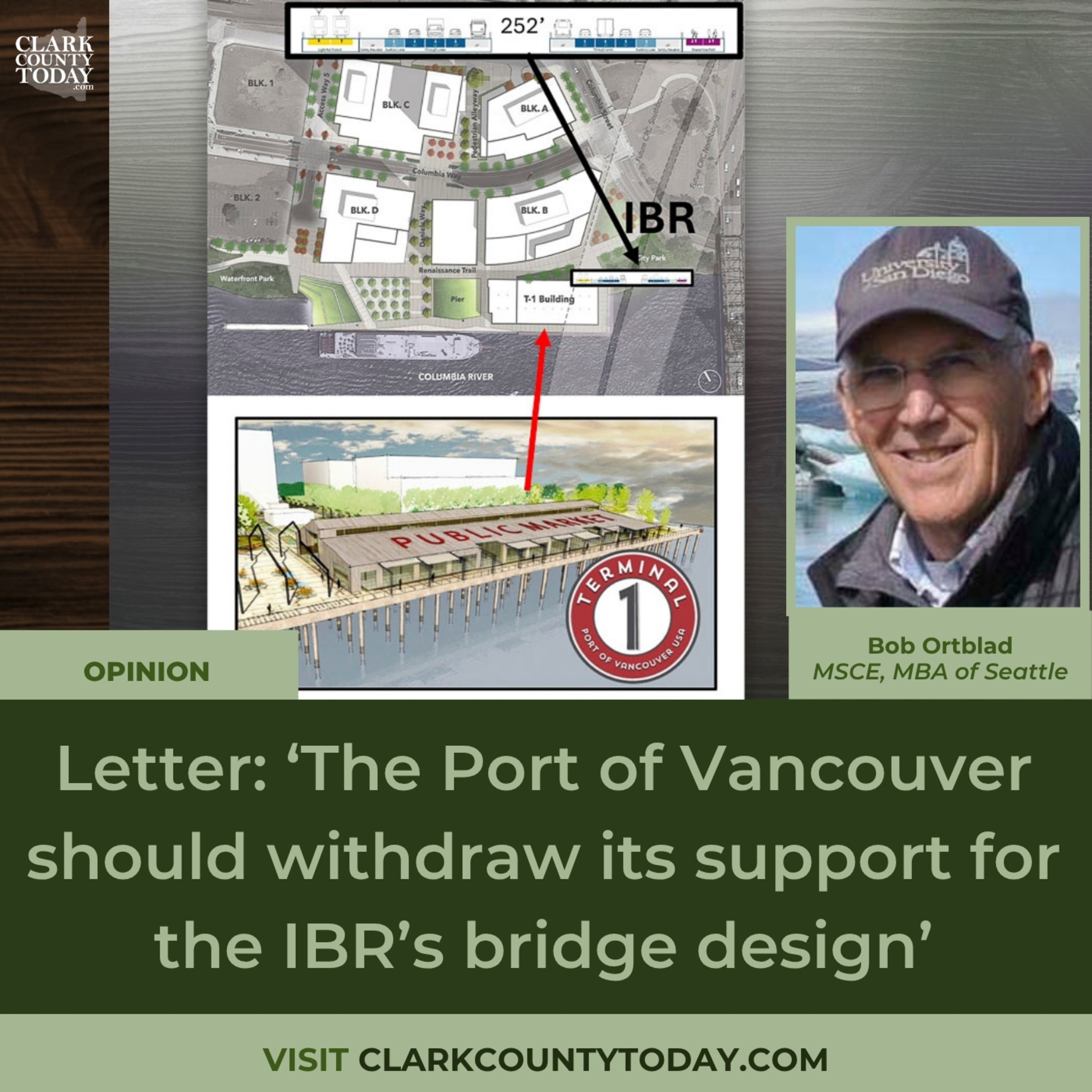 Letter: ‘The Port of Vancouver should withdraw its support for the IBR’s bridge design’