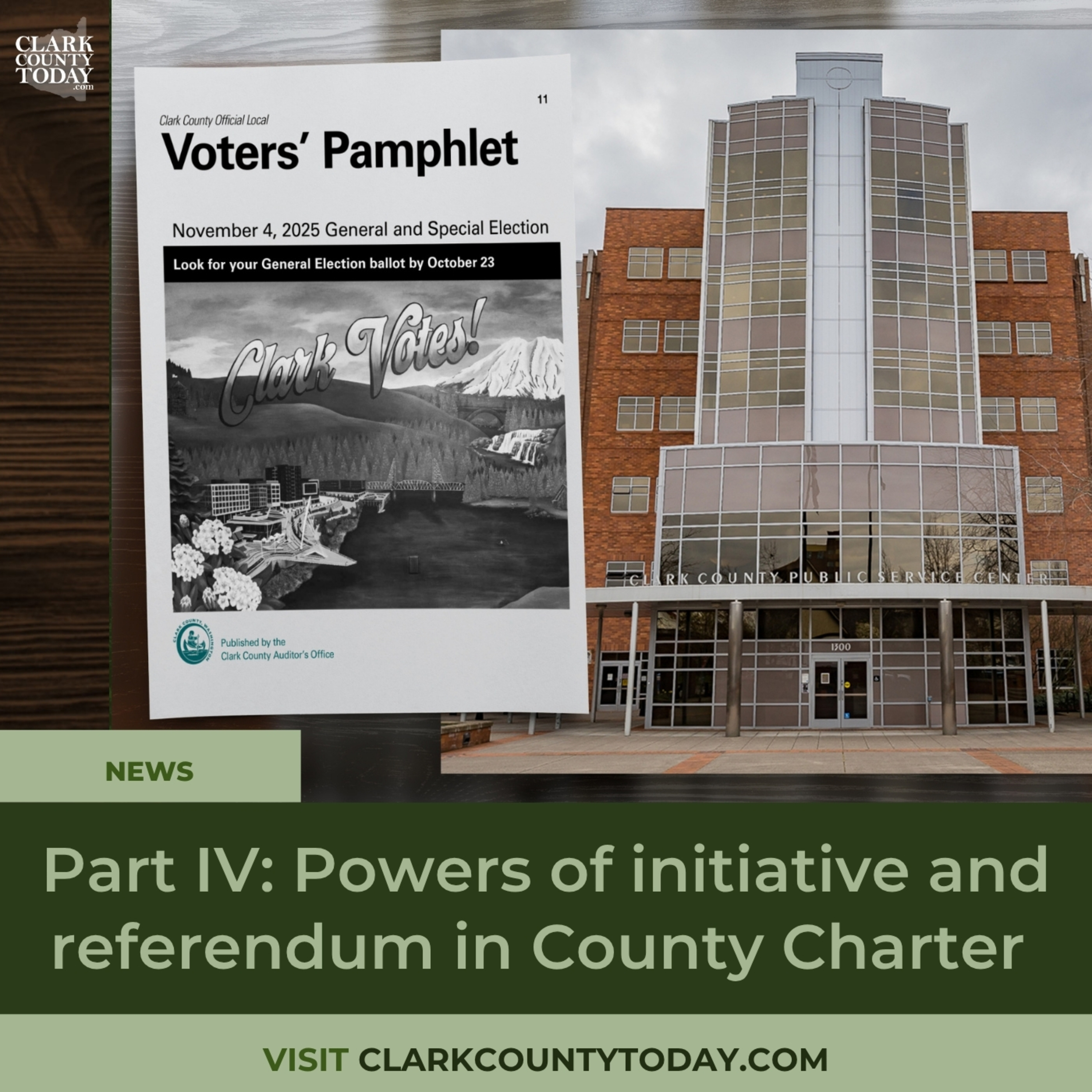 Part IV: Powers of initiative and referendum in County Charter