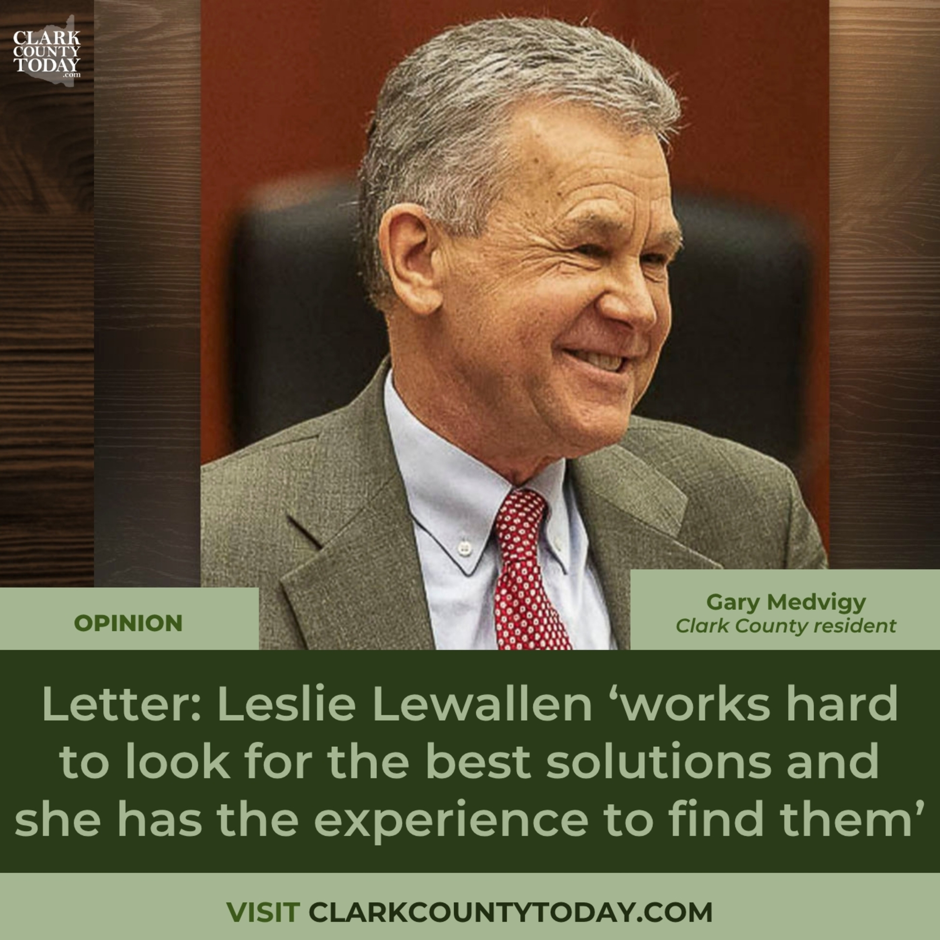 Letter: Leslie Lewallen ‘works hard to look for the best solutions and she has the experience to find them’