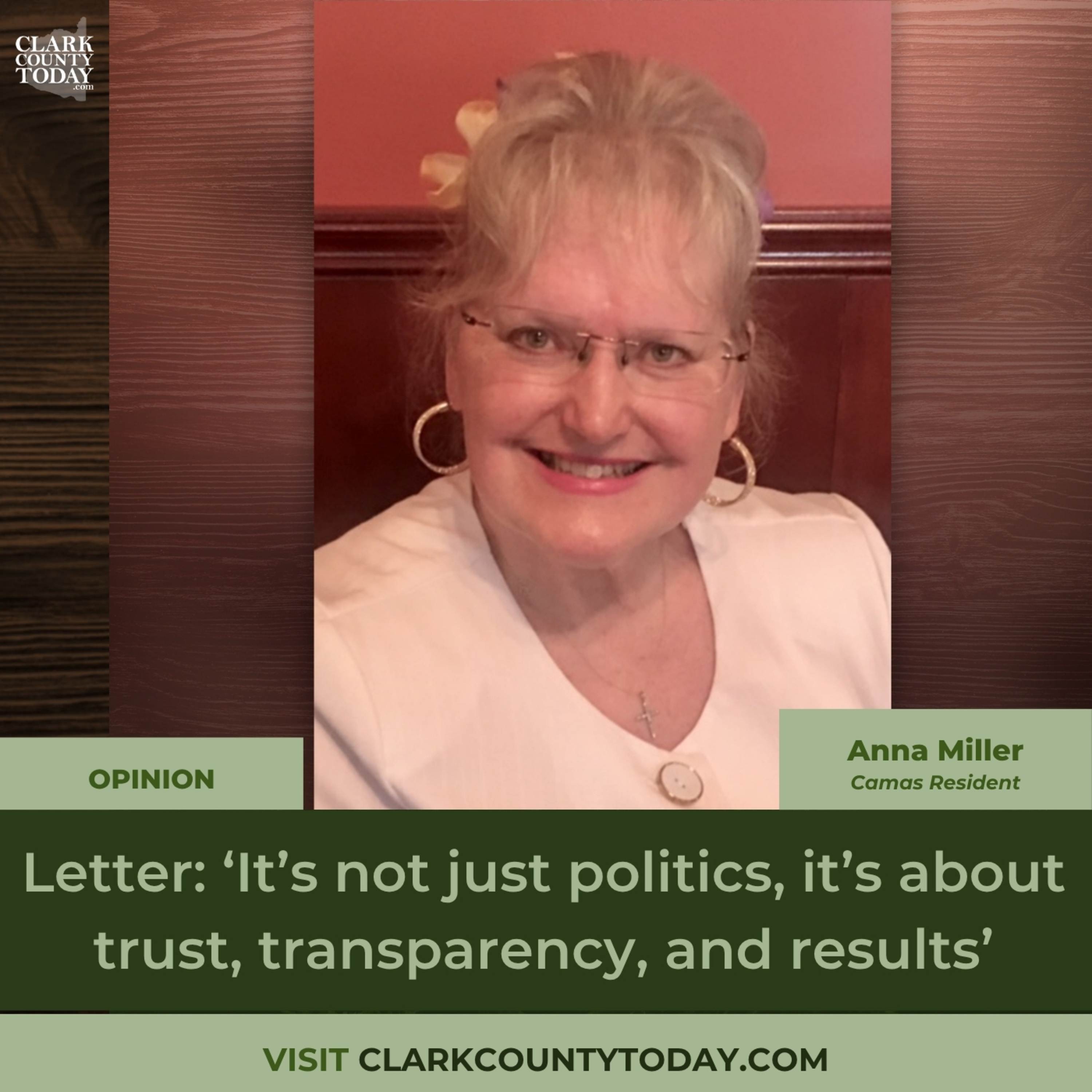 Letter: ‘It’s not just politics, it’s about trust, transparency, and results’