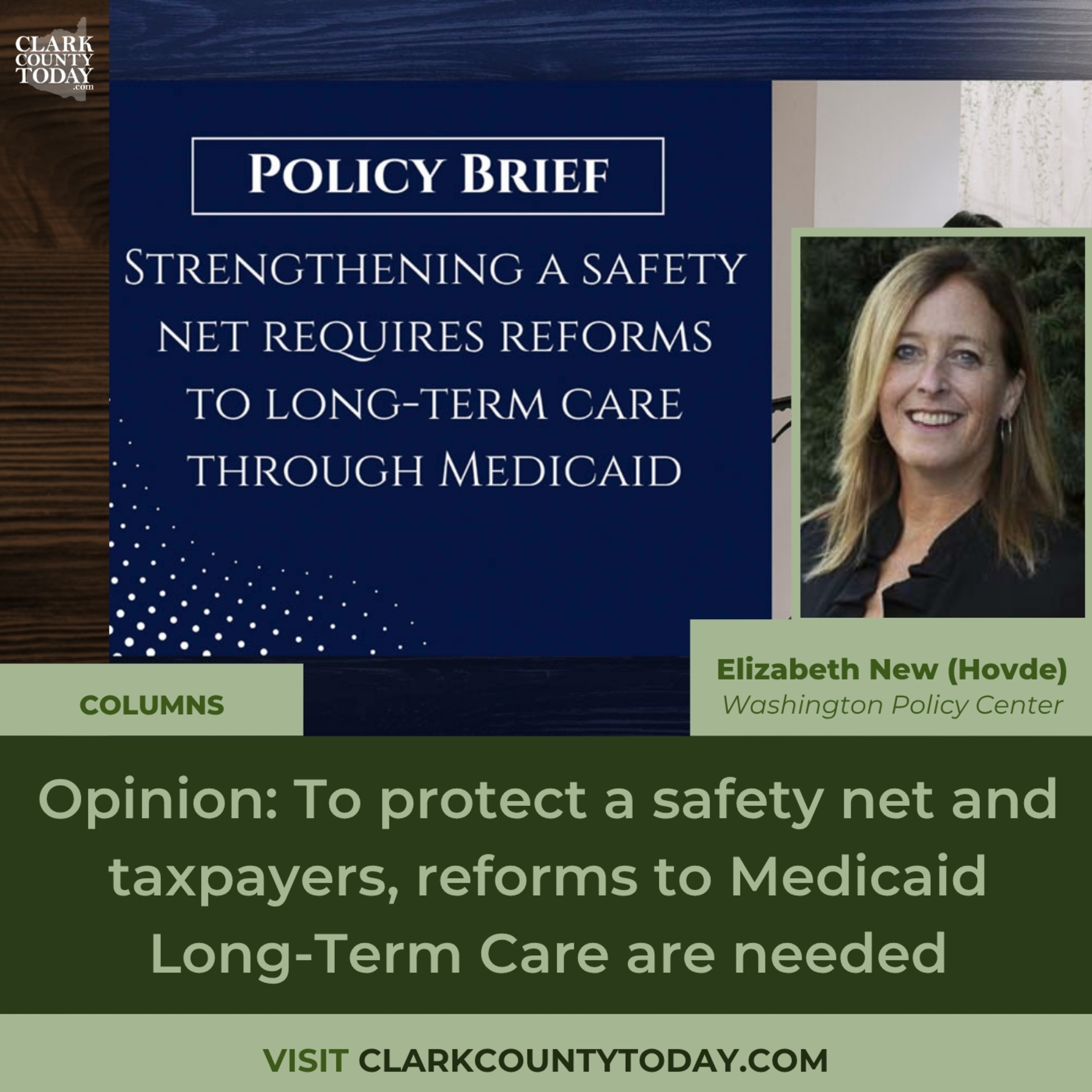 Opinion: To protect a safety net and taxpayers, reforms to Medicaid Long-Term Care are needed