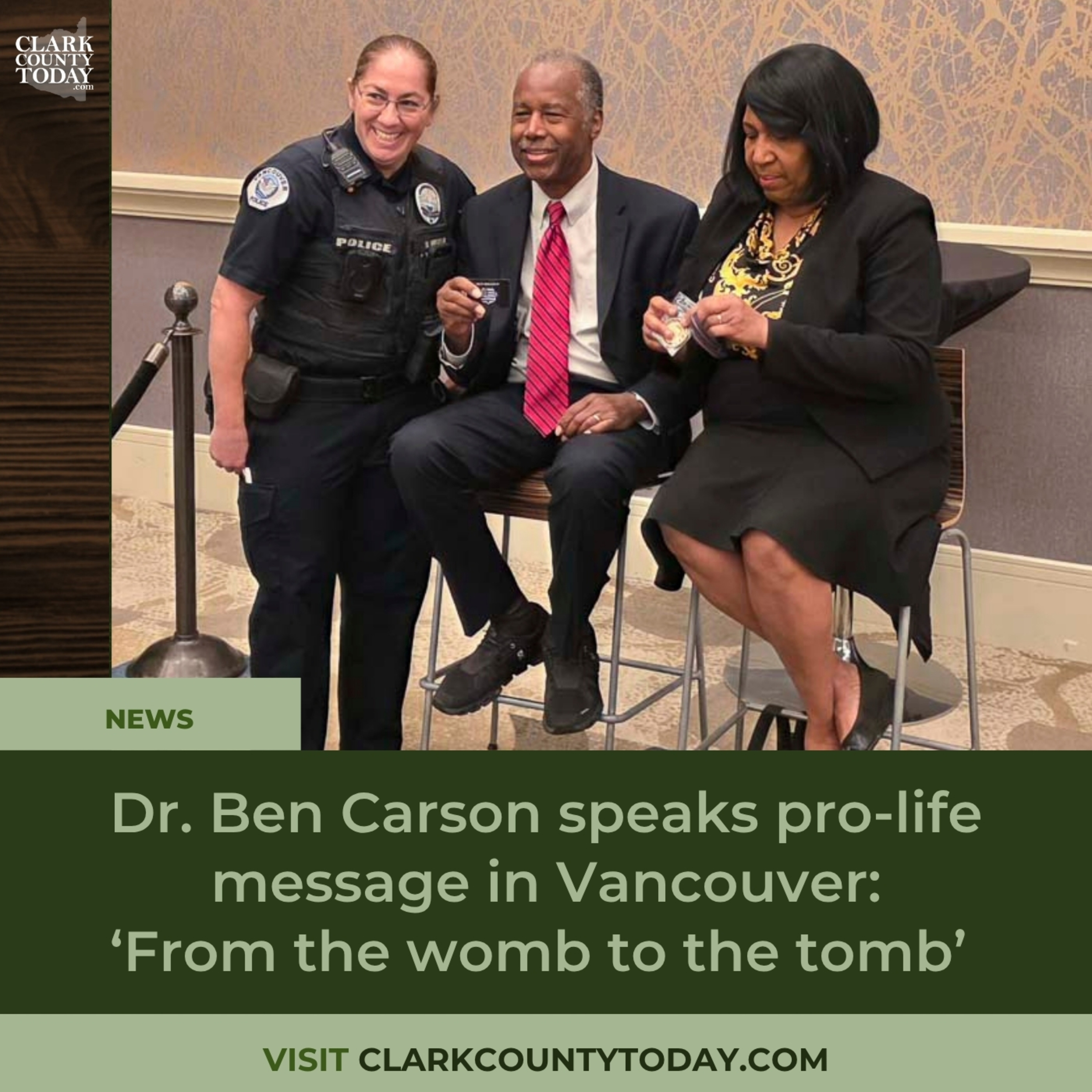 Dr. Ben Carson speaks pro-life message in Vancouver: ‘From the womb to the tomb’