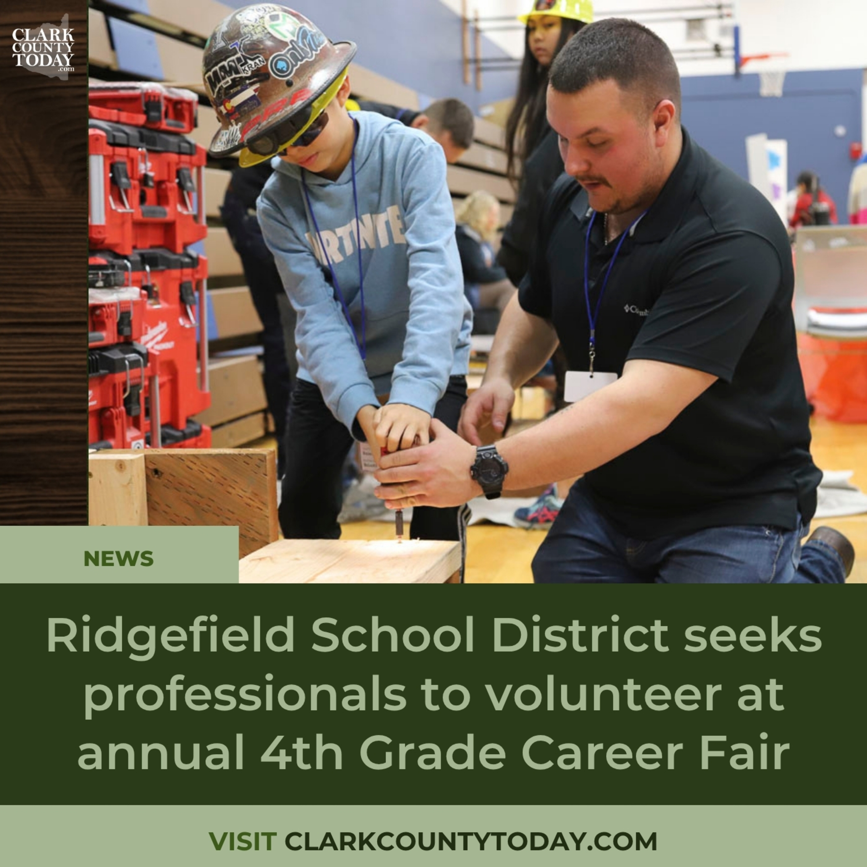 Ridgefield School District seeks professionals to volunteer at annual 4th Grade Career Fair