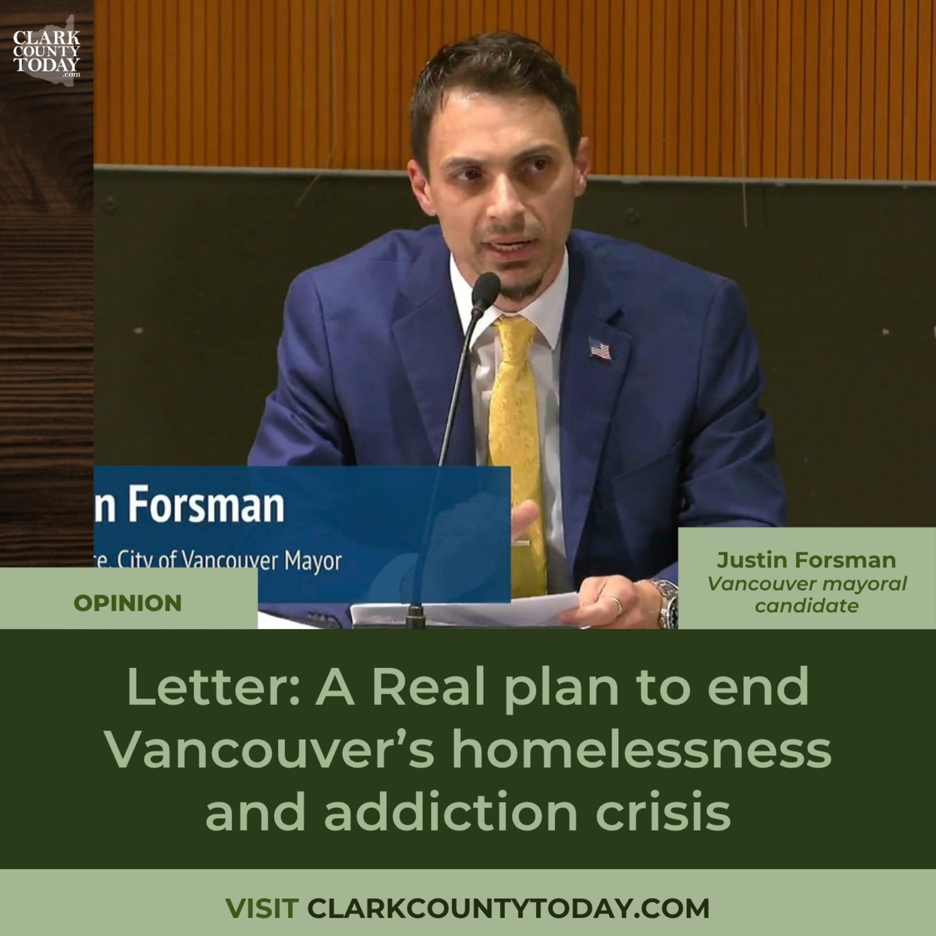 Letter: A Real plan to end Vancouver’s homelessness and addiction crisis
