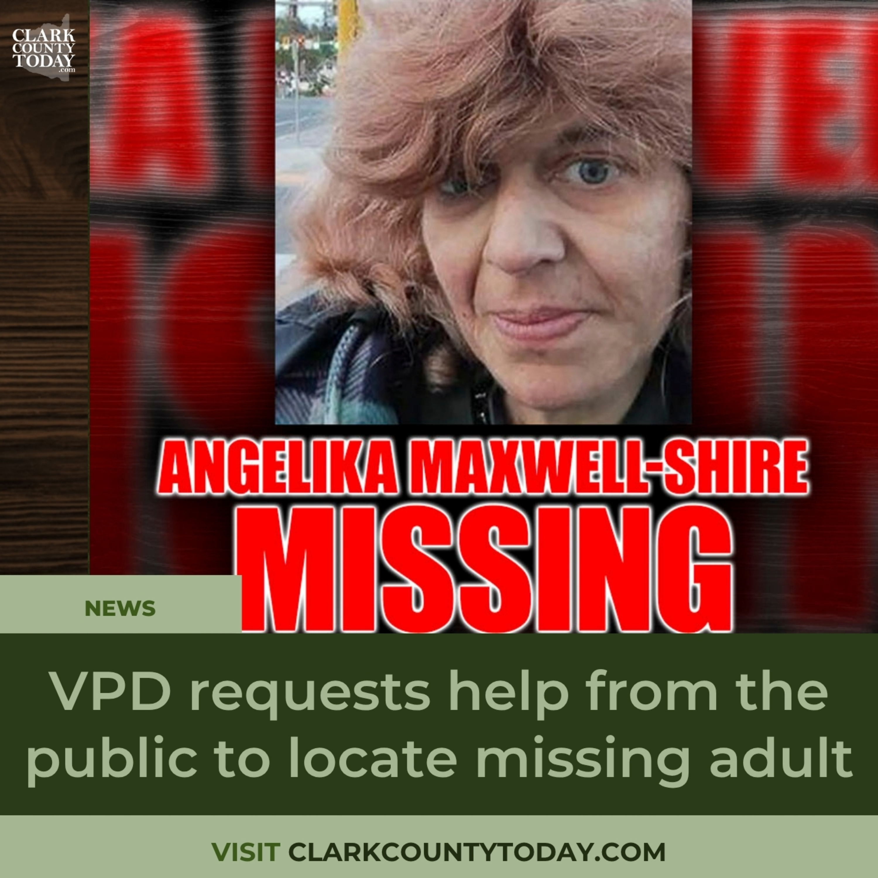 VPD requests help from the public to locate missing adult