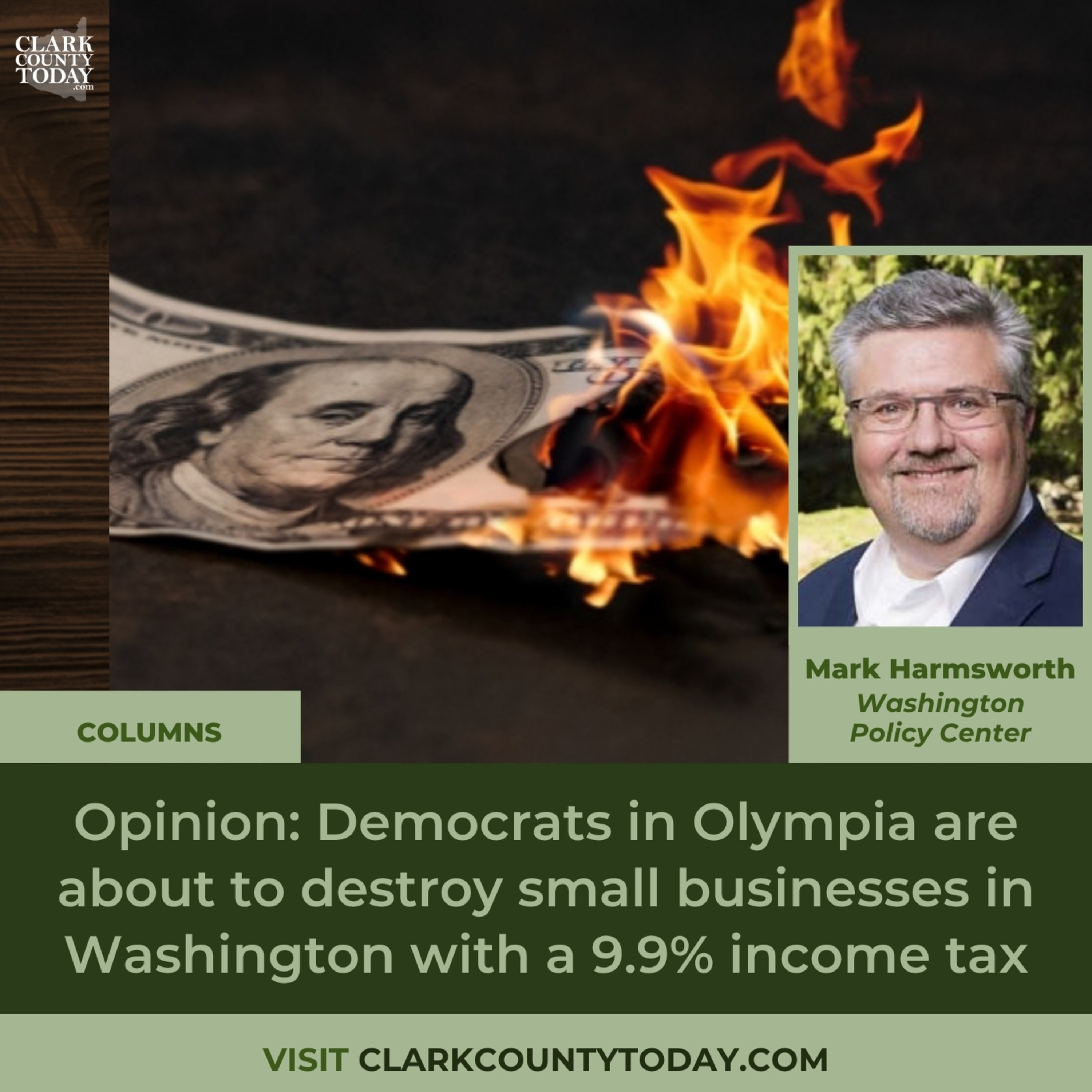 Opinion: Democrats in Olympia are about to destroy small businesses in Washington with a 9.9% income tax