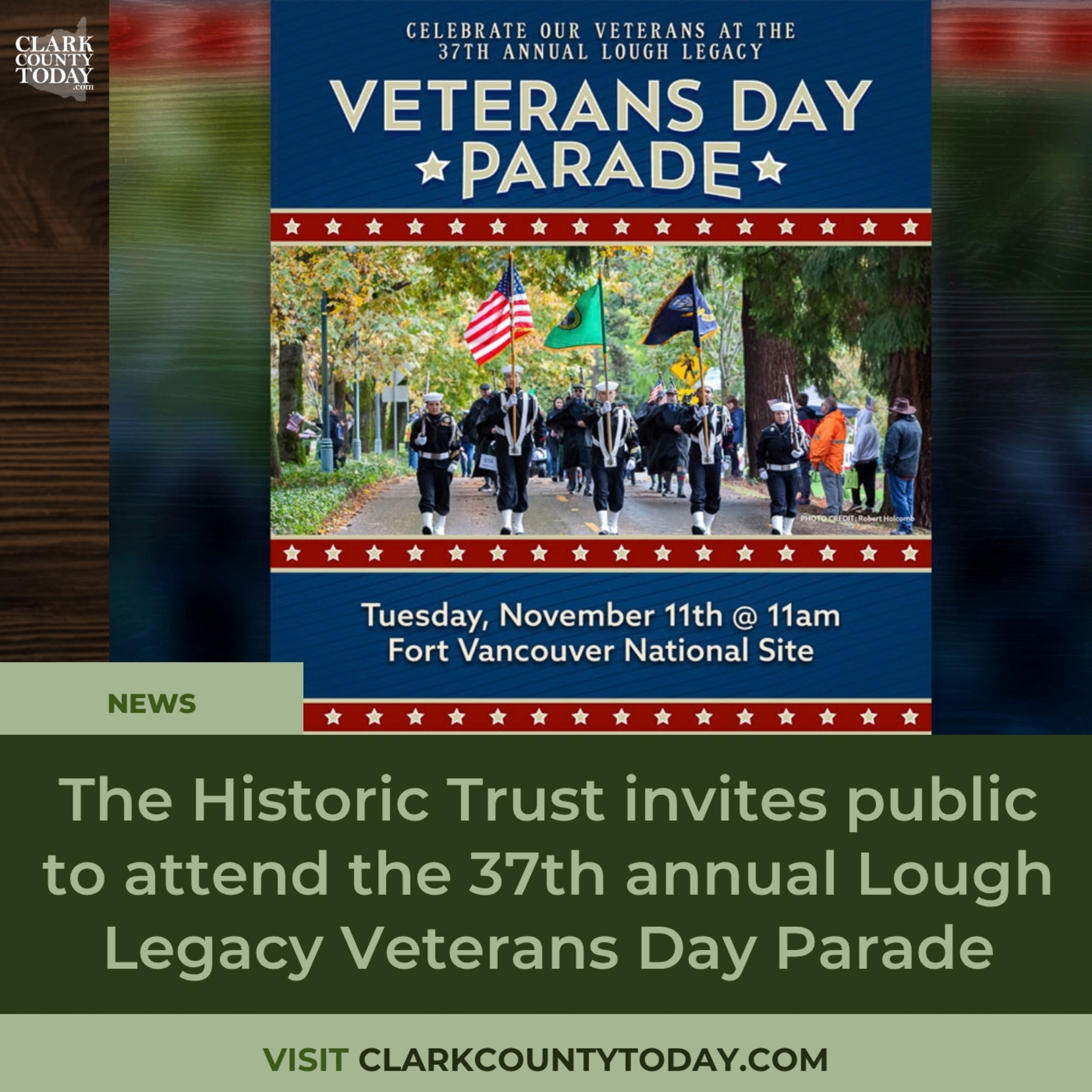 The Historic Trust invites public to attend the 37th annual Lough Legacy Veterans Day Parade