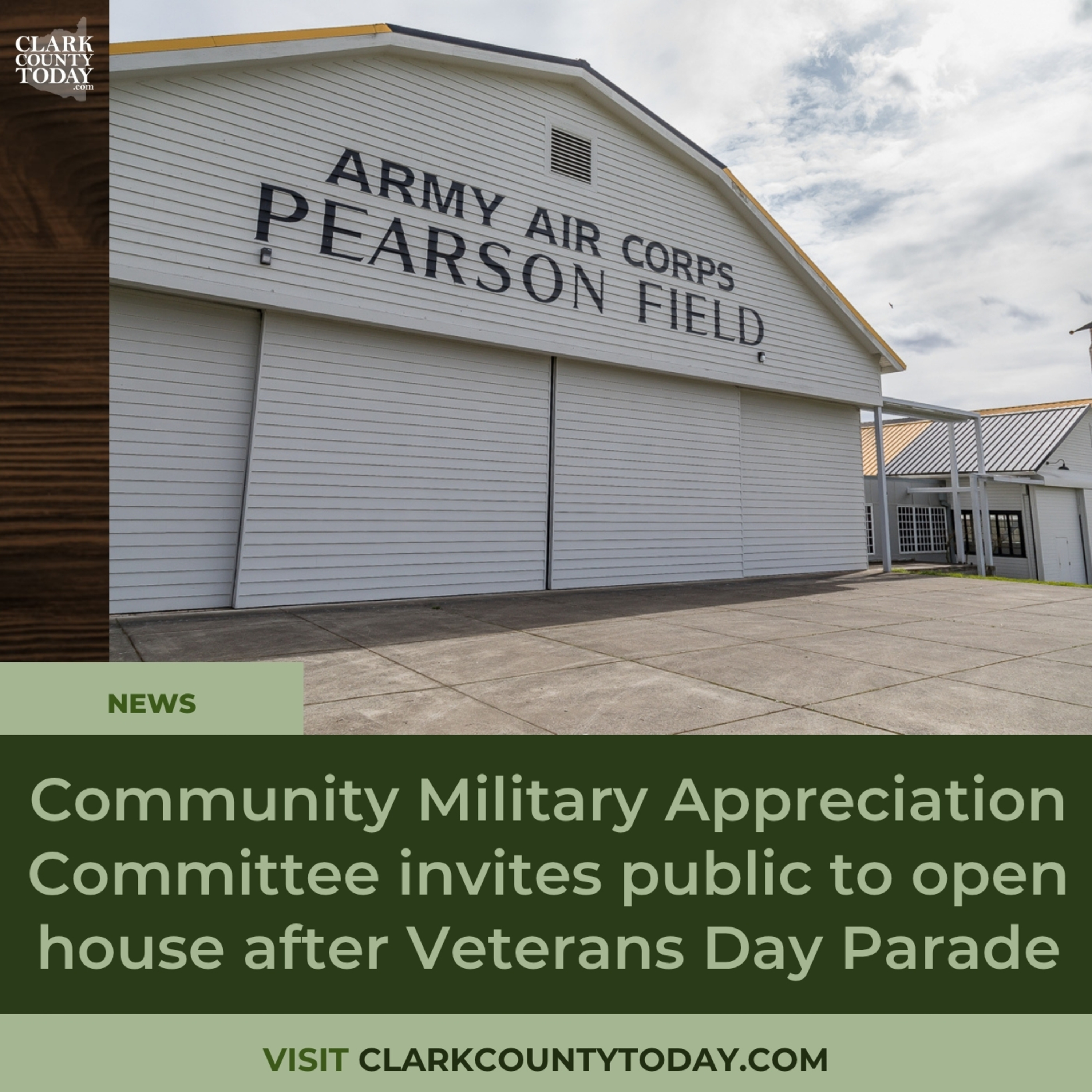 Community Military Appreciation Committee invites public to open house after Veterans Day Parade