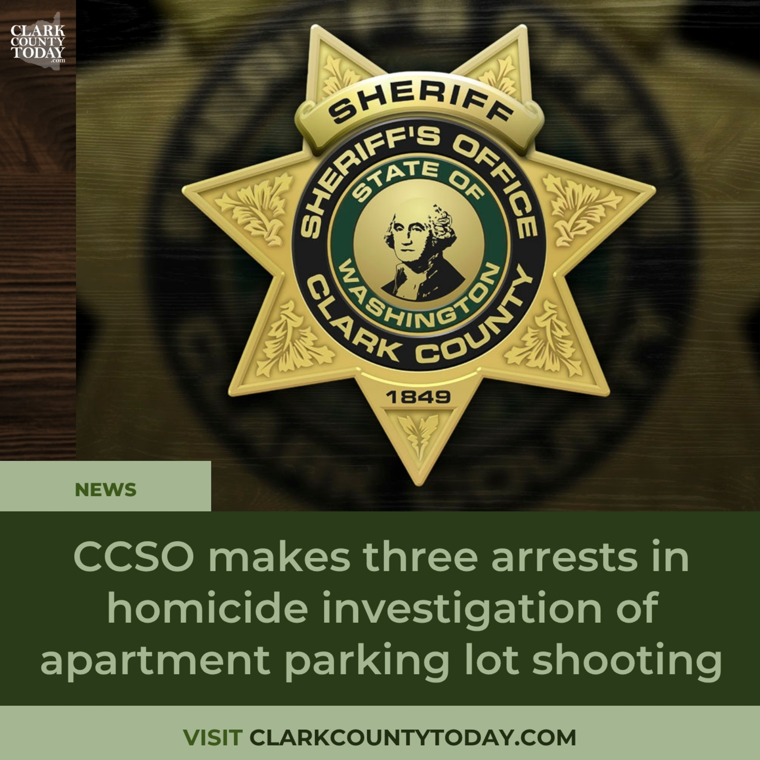 CCSO makes three arrests in homicide investigation of apartment parking lot shooting