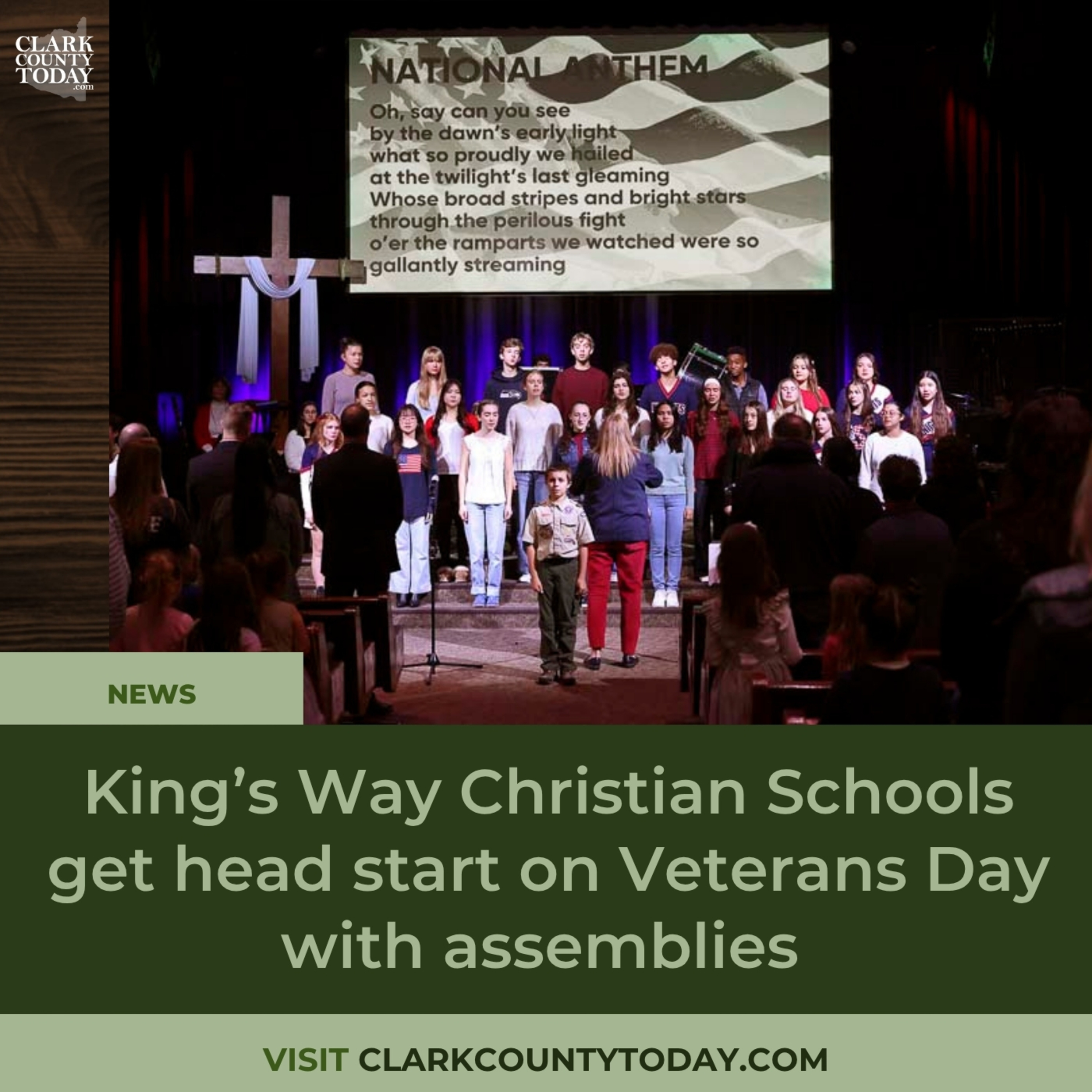 King’s Way Christian Schools get head start on Veterans Day with assemblies