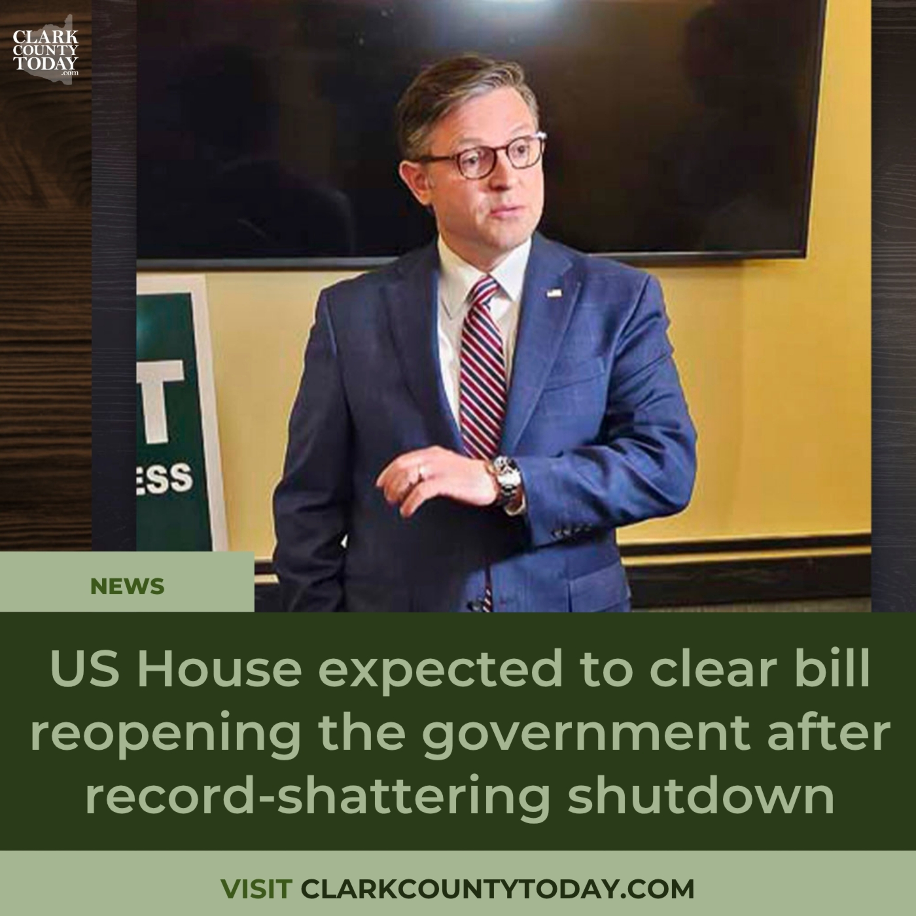US House expected to clear bill reopening the government after record-shattering shutdown