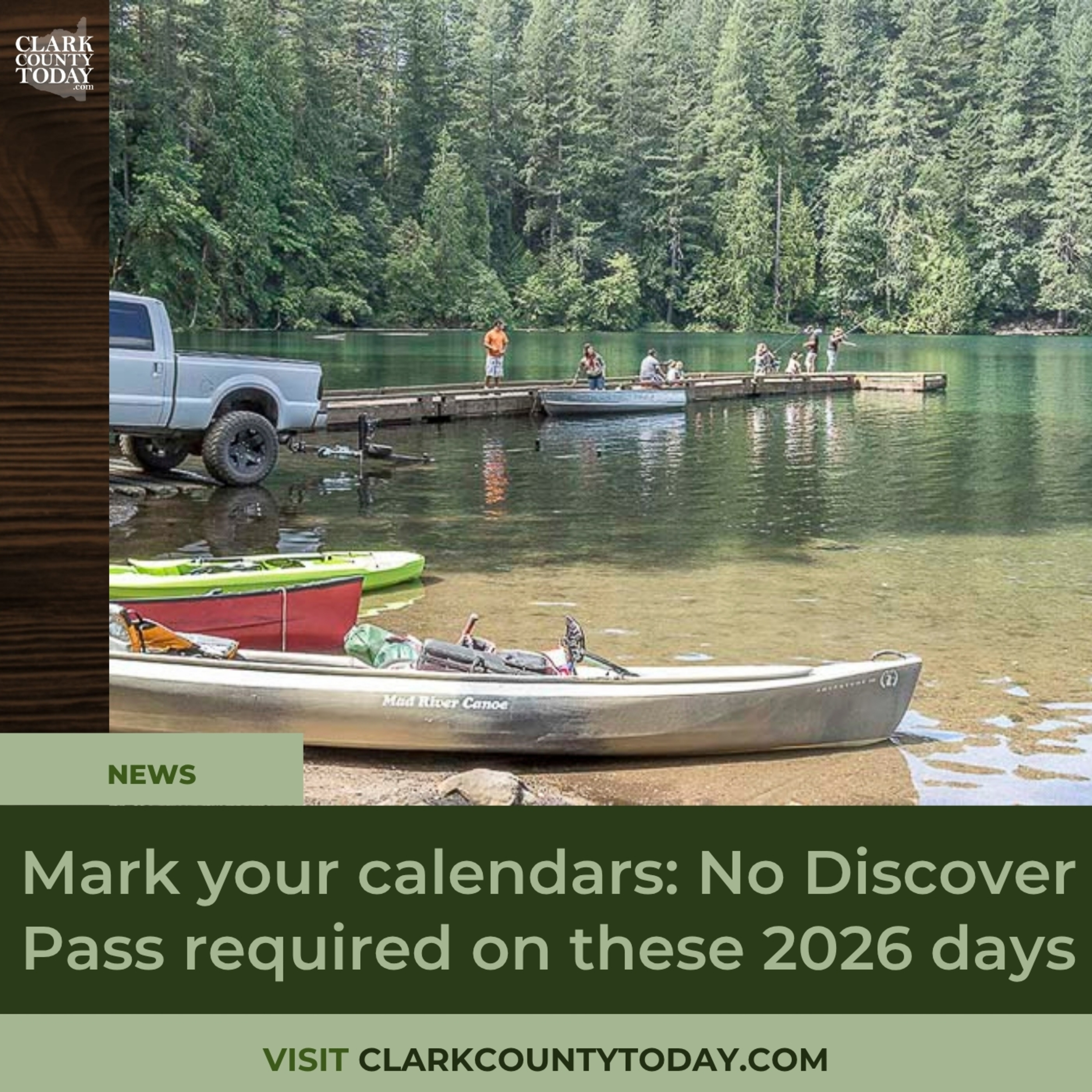 Mark your calendars: No Discover Pass required on these 2026 days