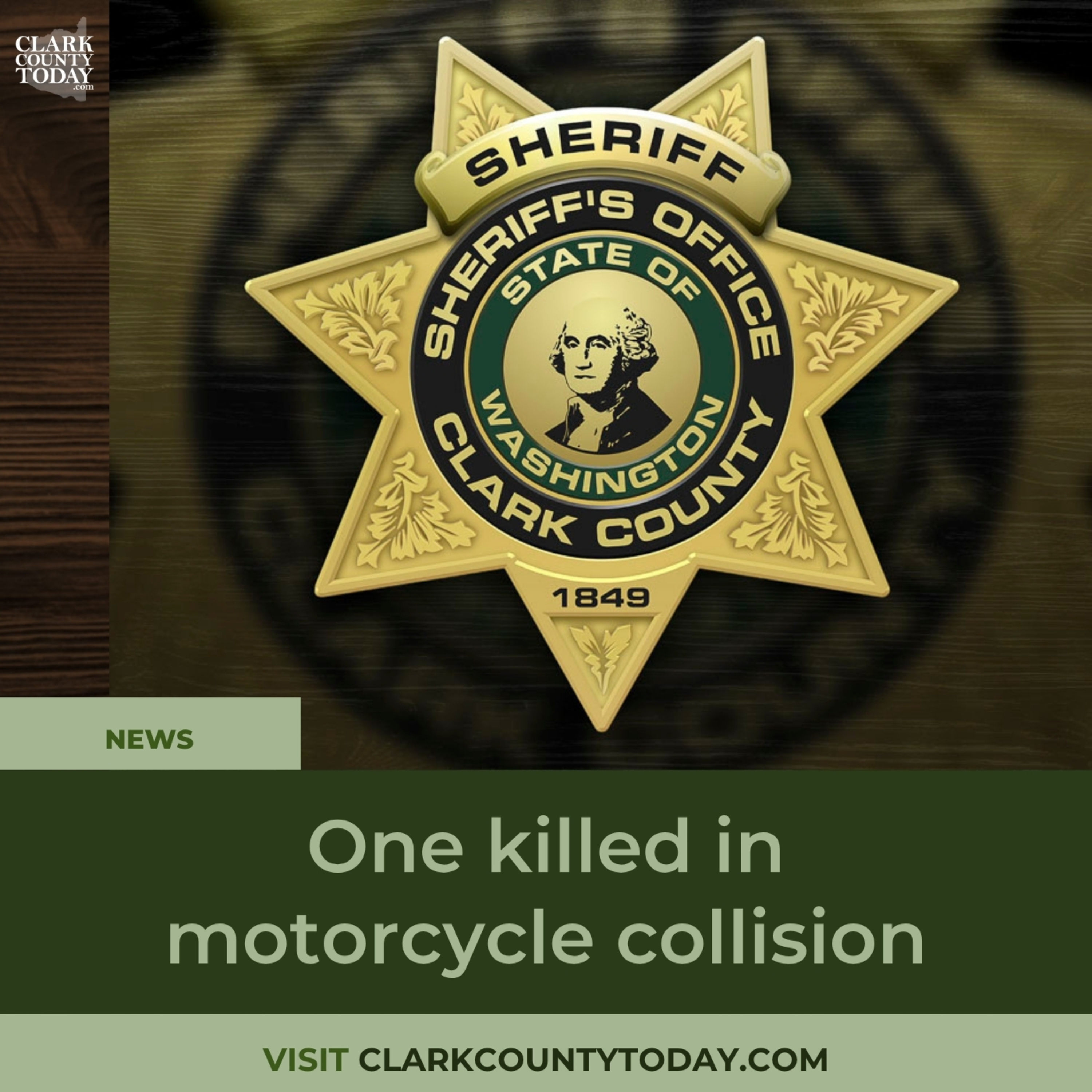 One killed in motorcycle collision