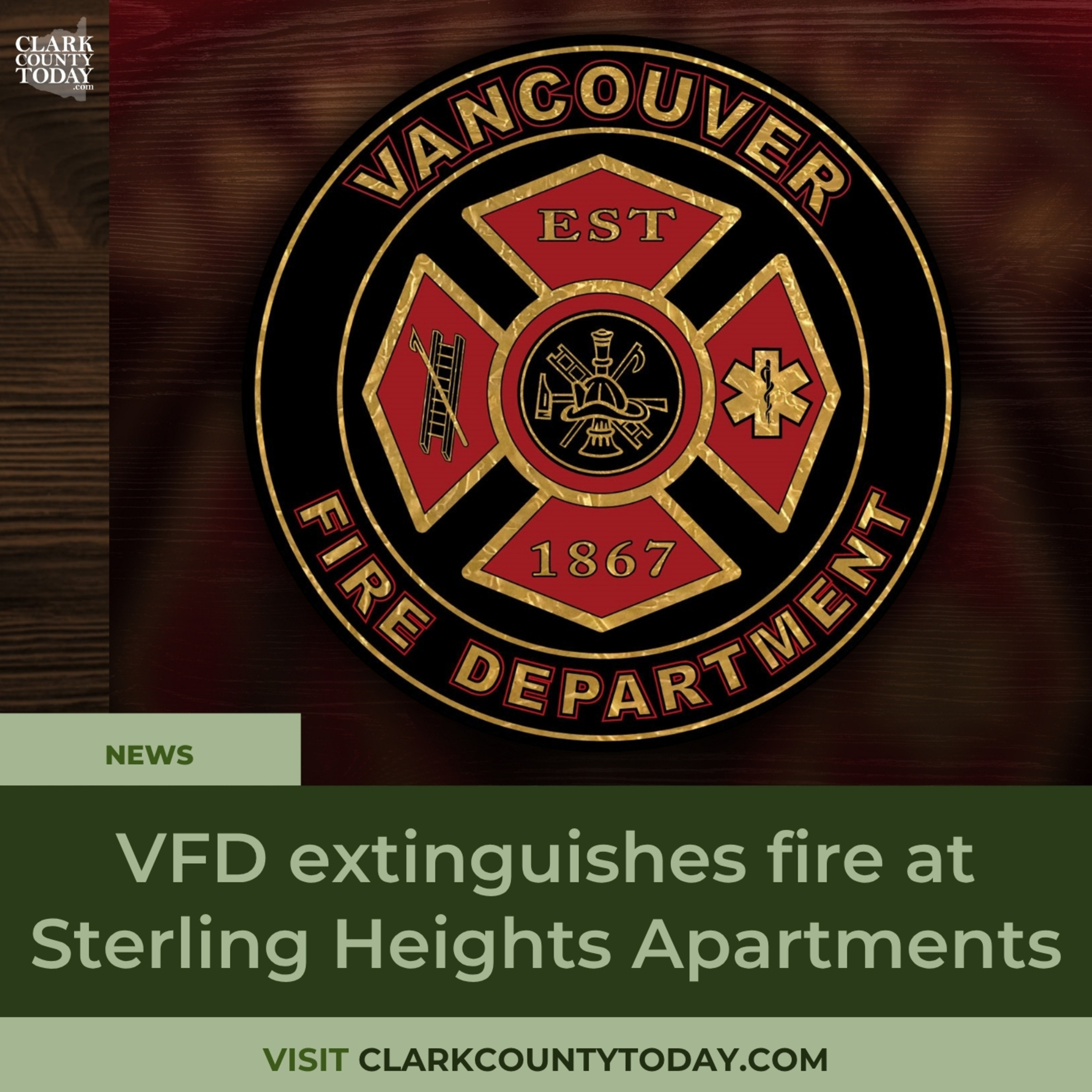 VFD extinguishes fire at Sterling Heights Apartments