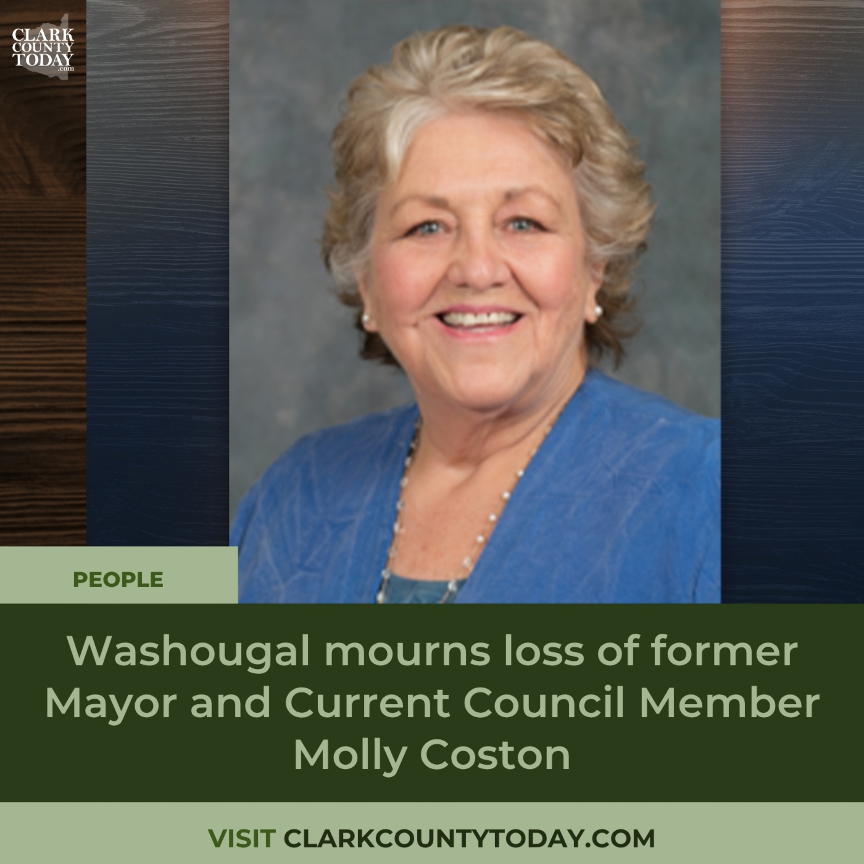 Washougal mourns loss of former Mayor and Current Council Member Molly Coston