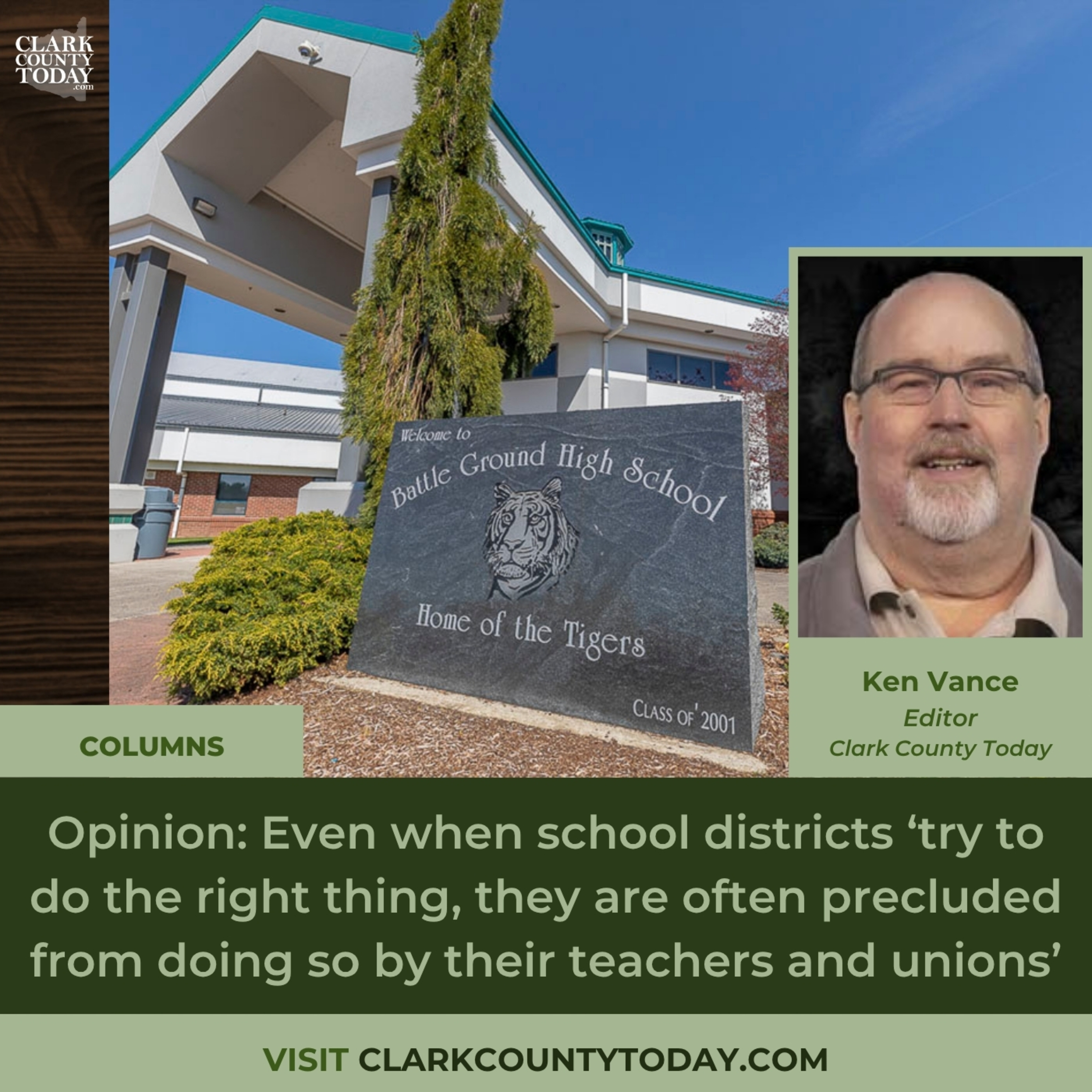 Opinion: Even when school districts ‘try to do the right thing, they are often precluded from doing so by their teachers and unions’