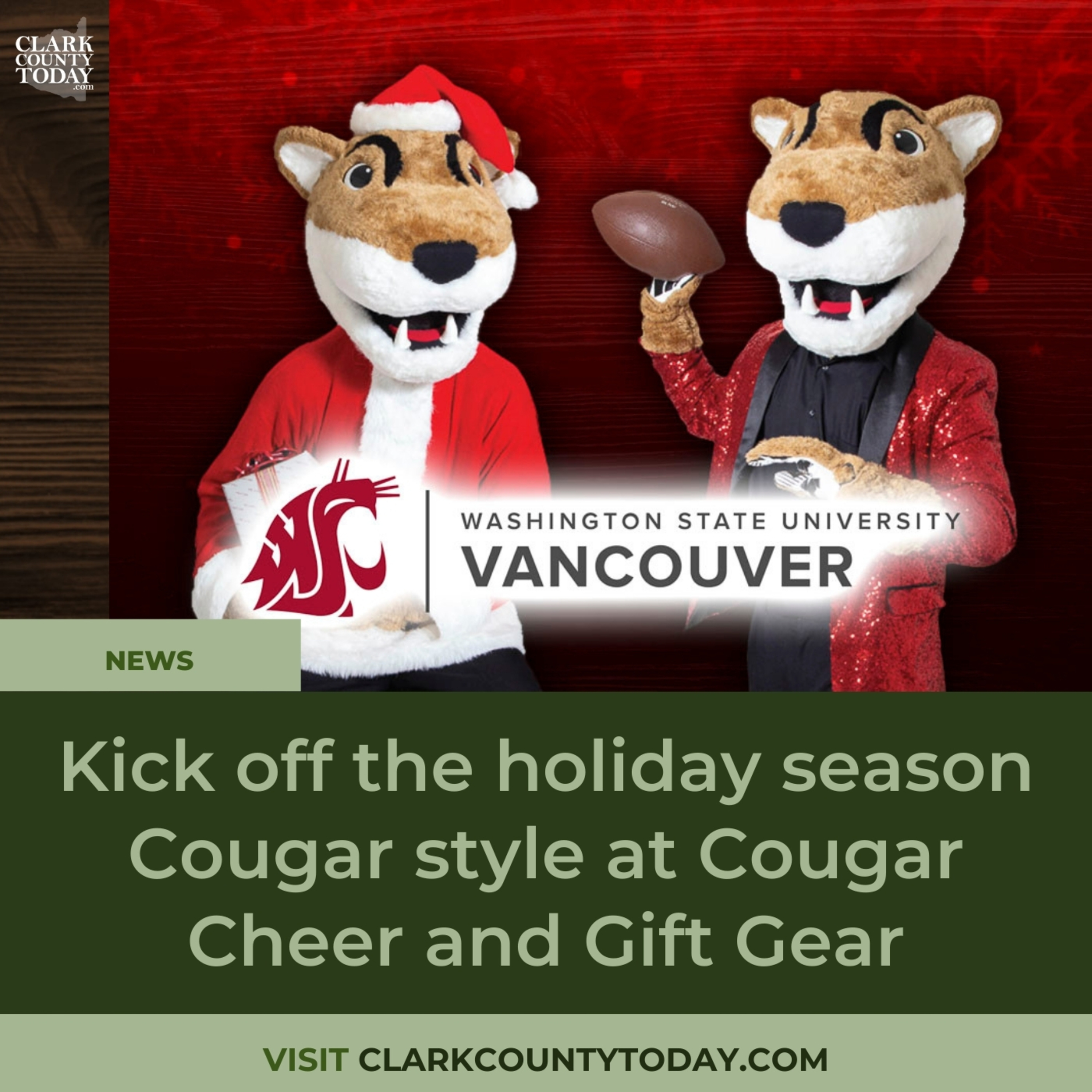 Kick off the holiday season Cougar style at Cougar Cheer and Gift Gear
