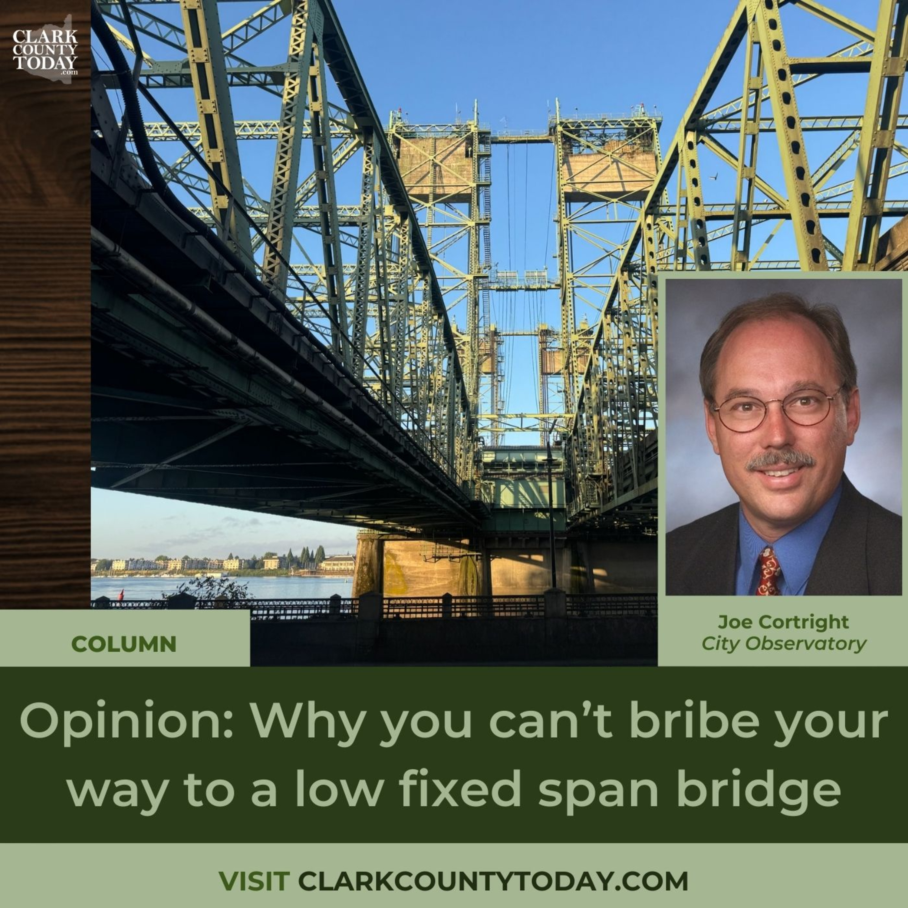Opinion: Why you can’t bribe your way to a low fixed span bridge